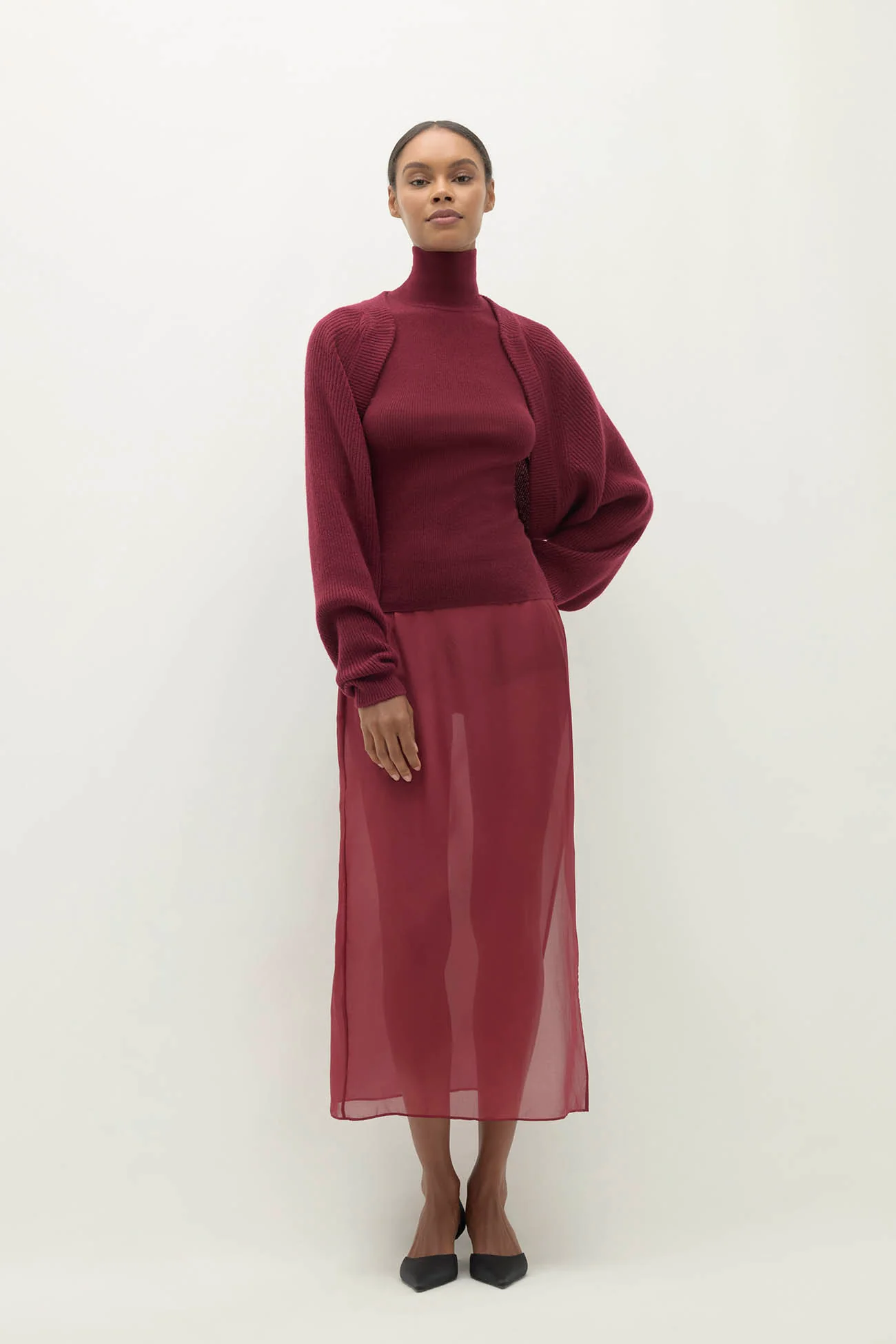 ANTOINETTE RIBBED CASHMERE SHRUG - Image 18