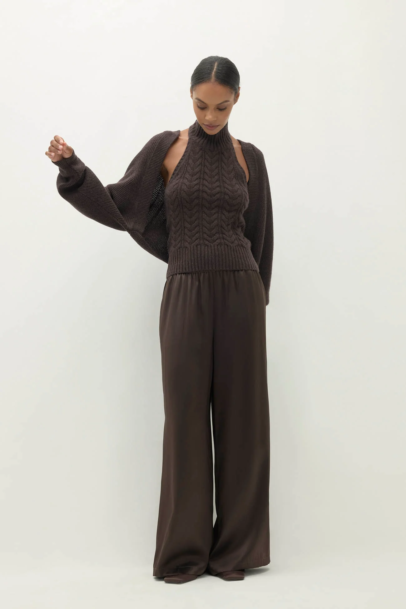ANTOINETTE RIBBED CASHMERE SHRUG - Image 24