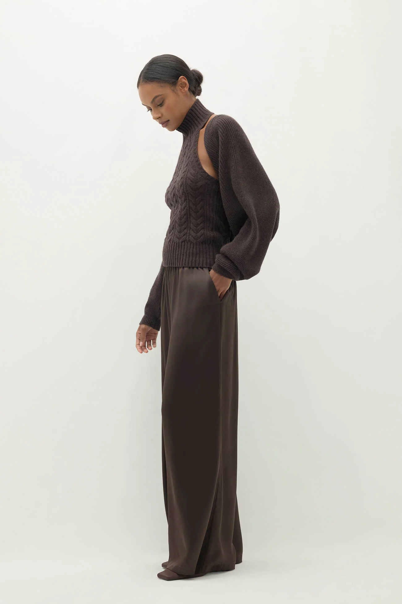 ANTOINETTE RIBBED CASHMERE SHRUG - Image 25