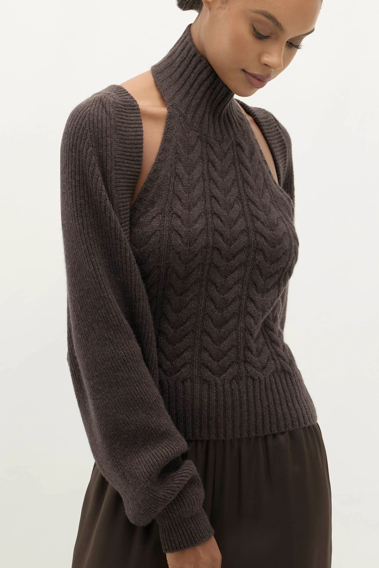 ANTOINETTE RIBBED CASHMERE SHRUG - Image 27