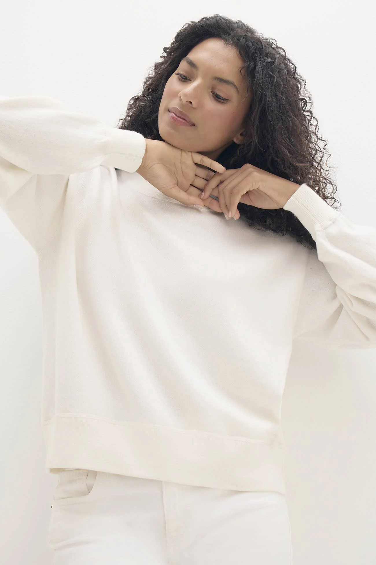 BIANKA COTTON CASHMERE CREWNECK PULLOVER - Image 13
