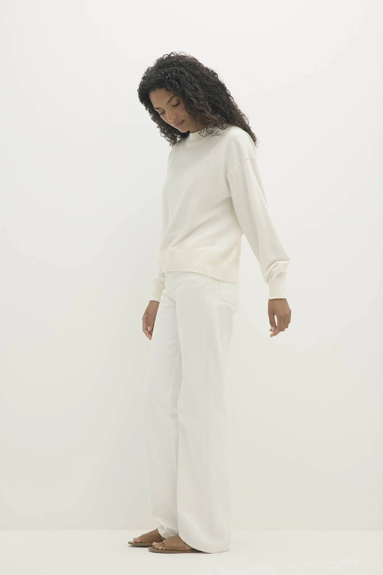 BIANKA COTTON CASHMERE CREWNECK PULLOVER - Image 14
