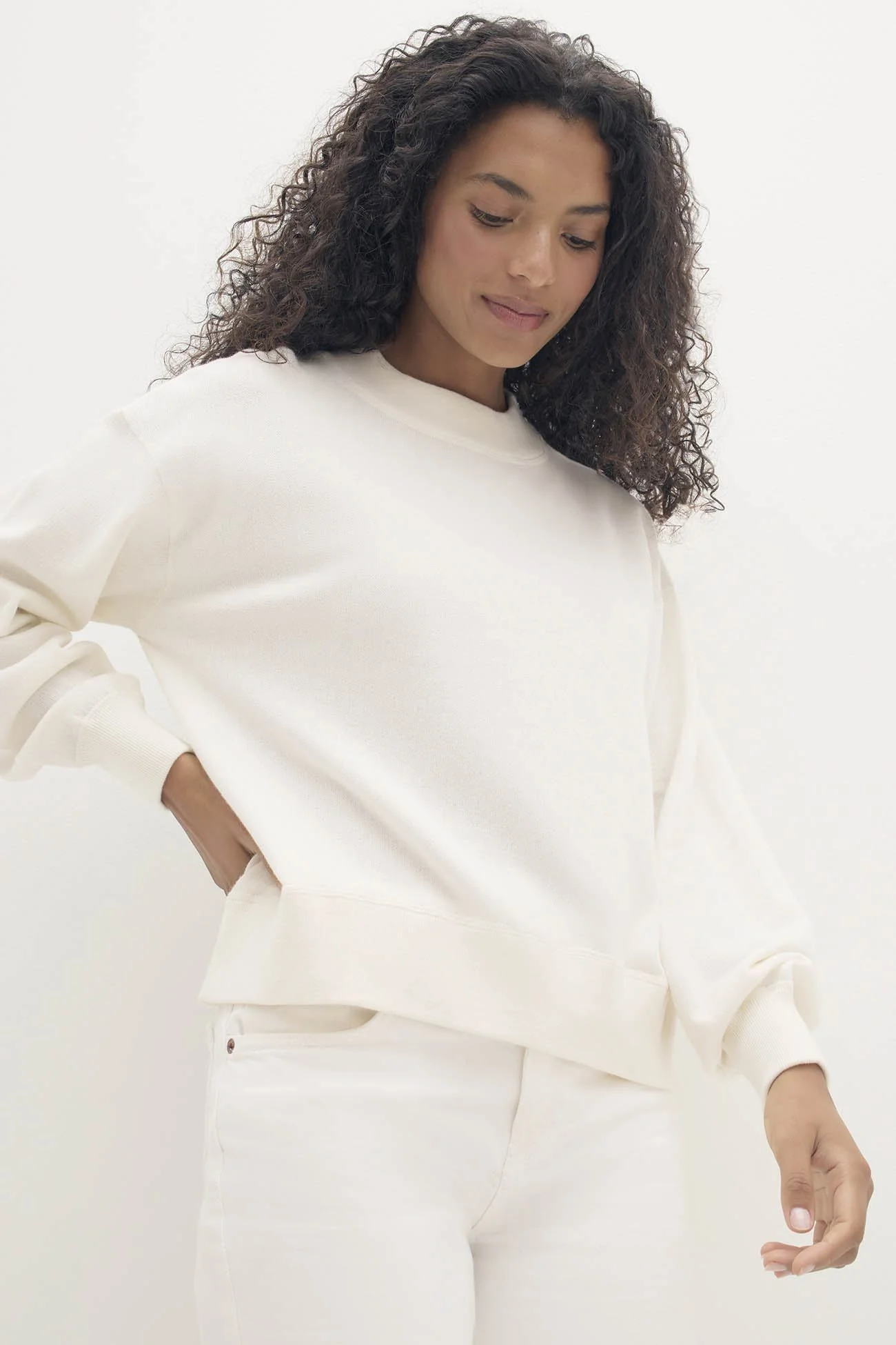 BIANKA COTTON CASHMERE CREWNECK PULLOVER - Image 16
