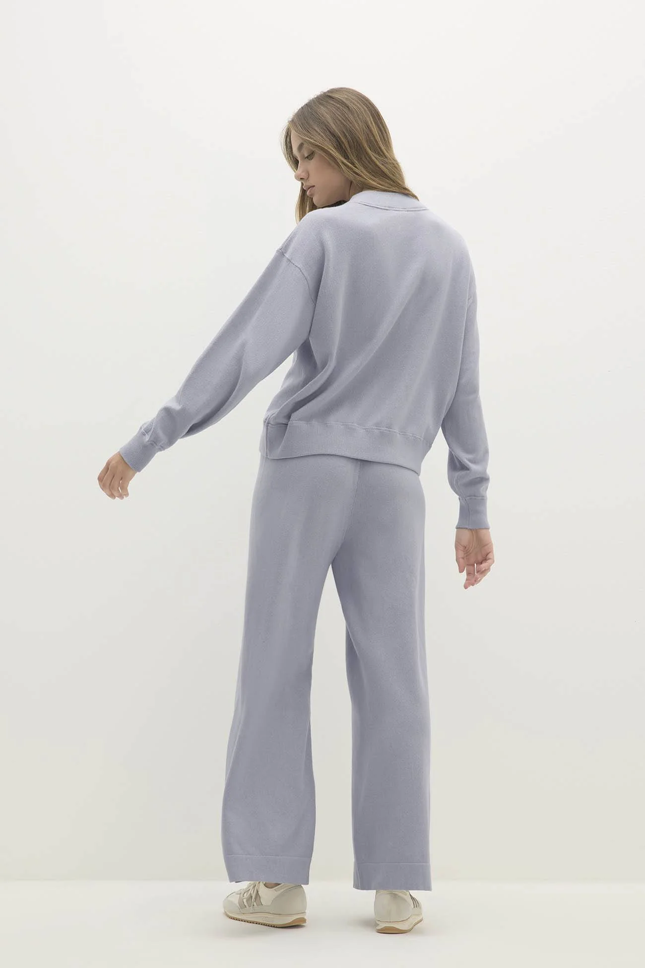 BIANKA COTTON CASHMERE CREWNECK PULLOVER - Image 5