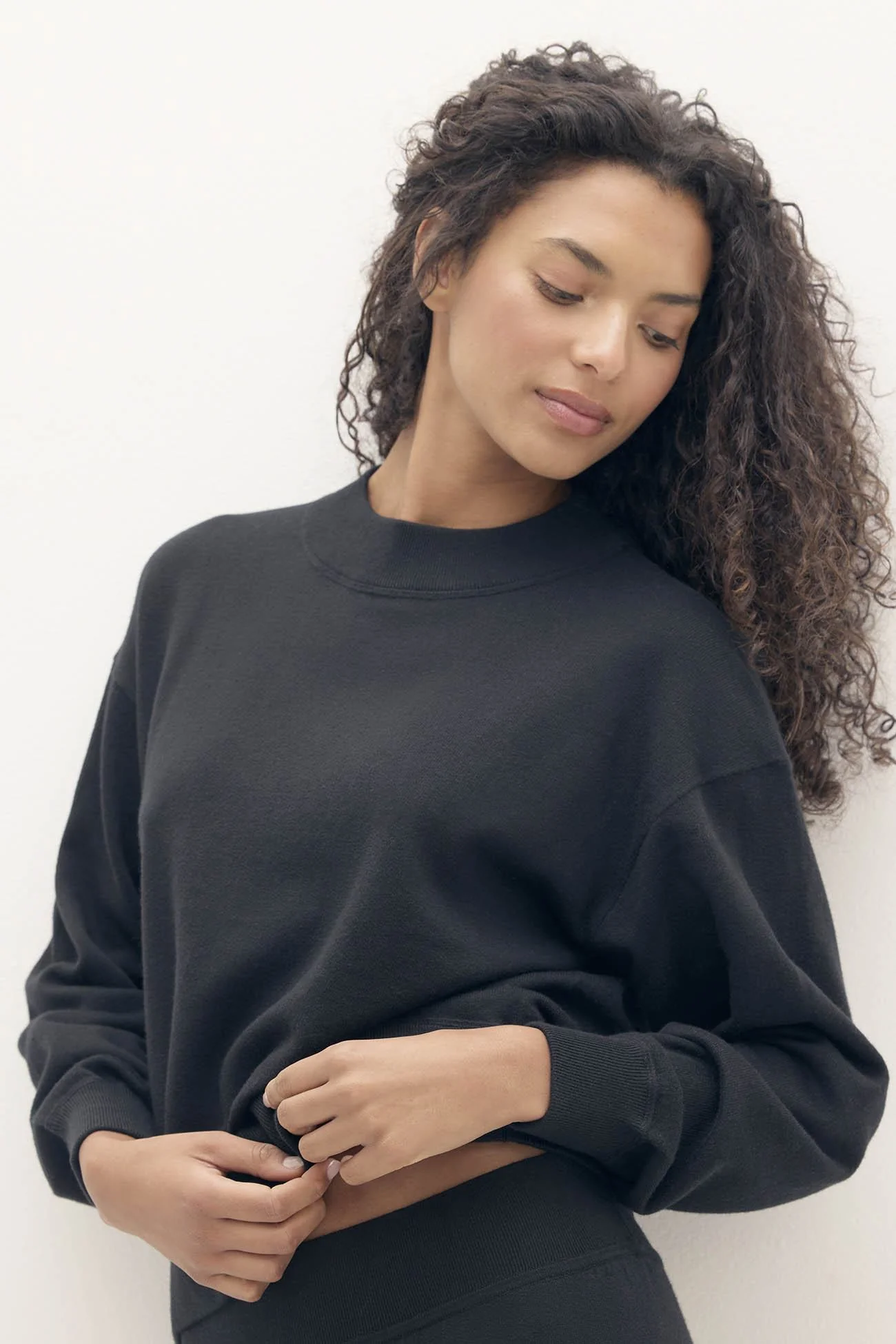 BIANKA COTTON CASHMERE CREWNECK PULLOVER - Image 8