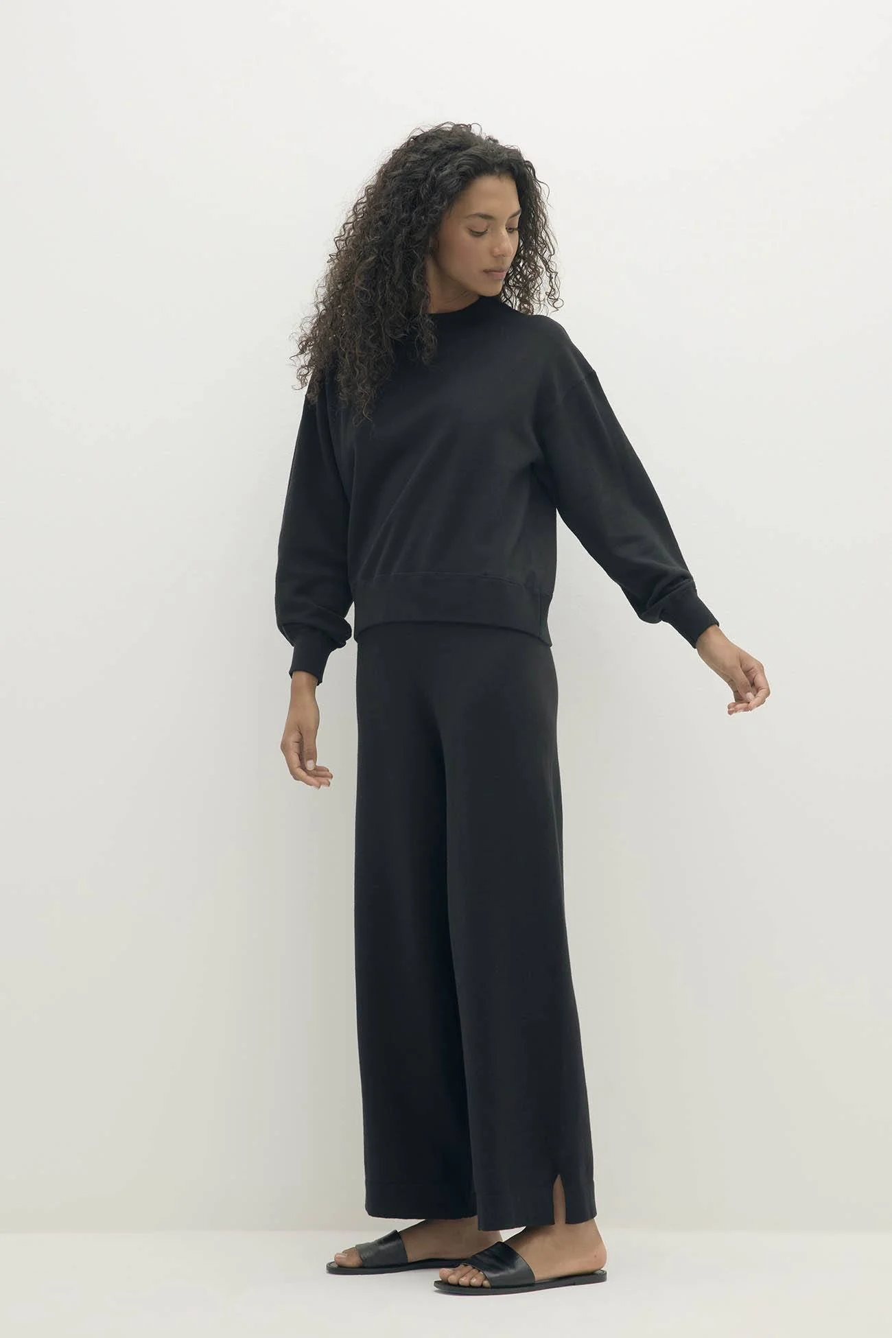 BIANKA COTTON CASHMERE CREWNECK PULLOVER - Image 9
