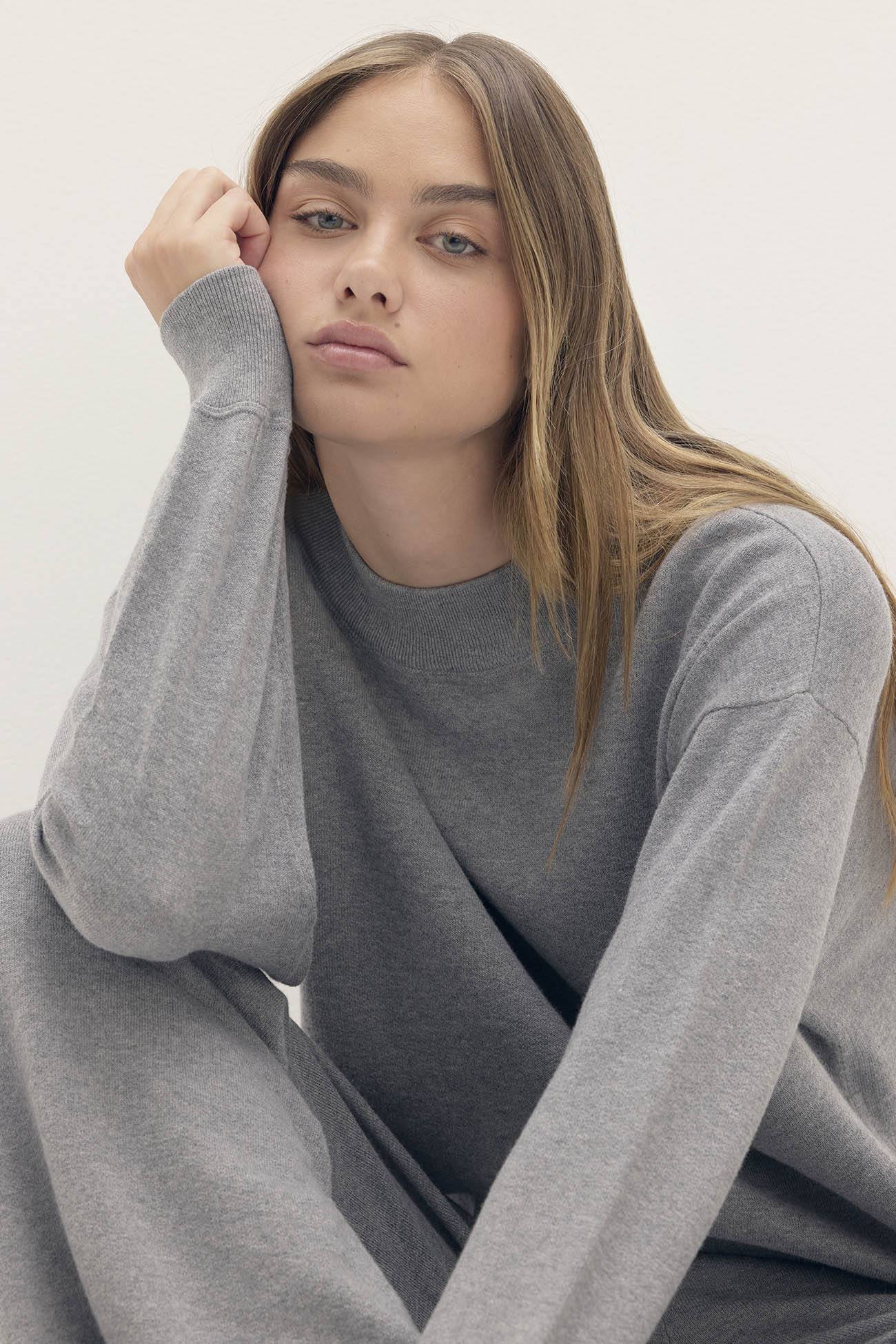 BIANKA COTTON CASHMERE CREWNECK PULLOVER - Image 17