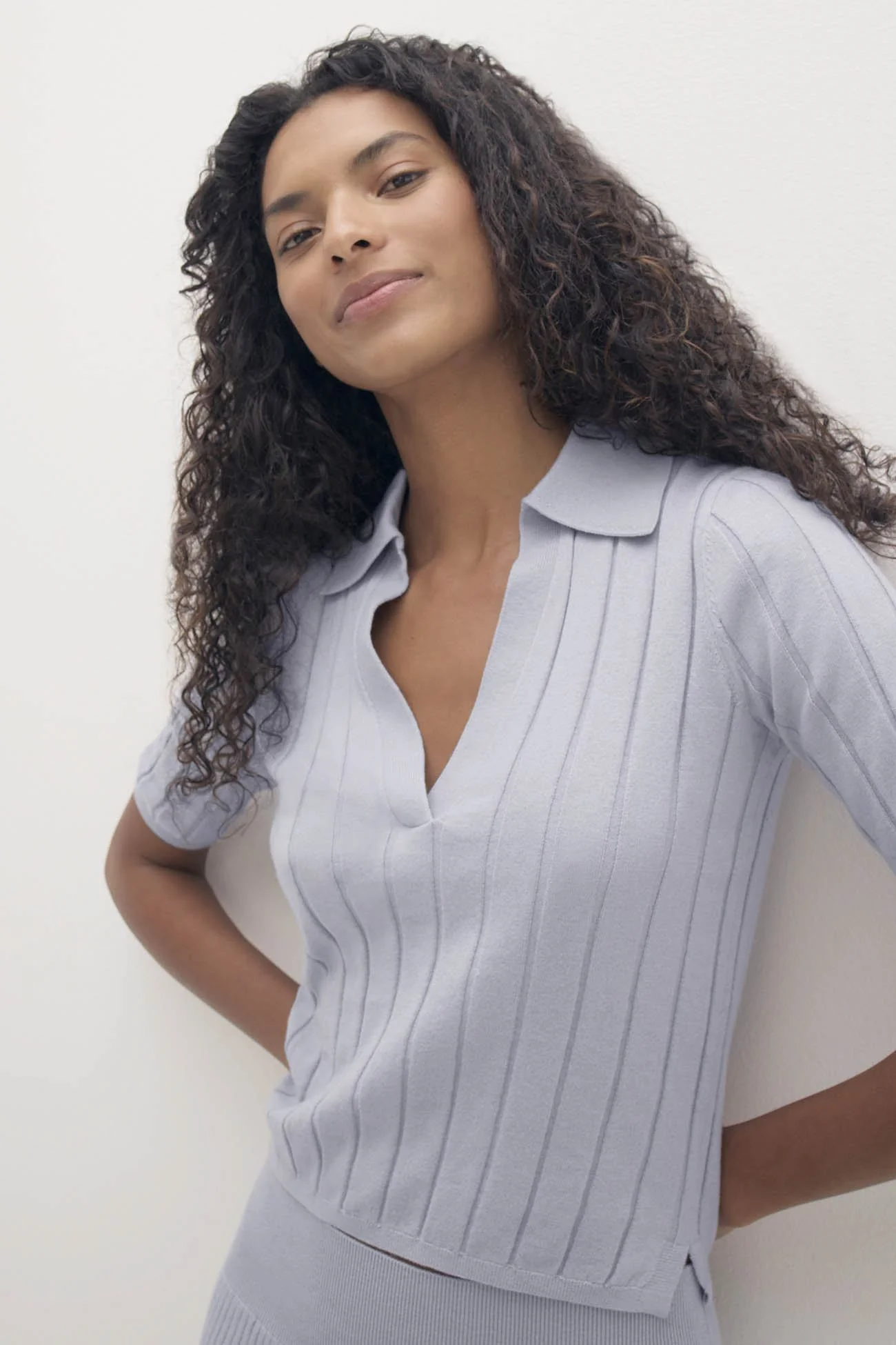 BLAIRE RIBBED POLO - Image 4