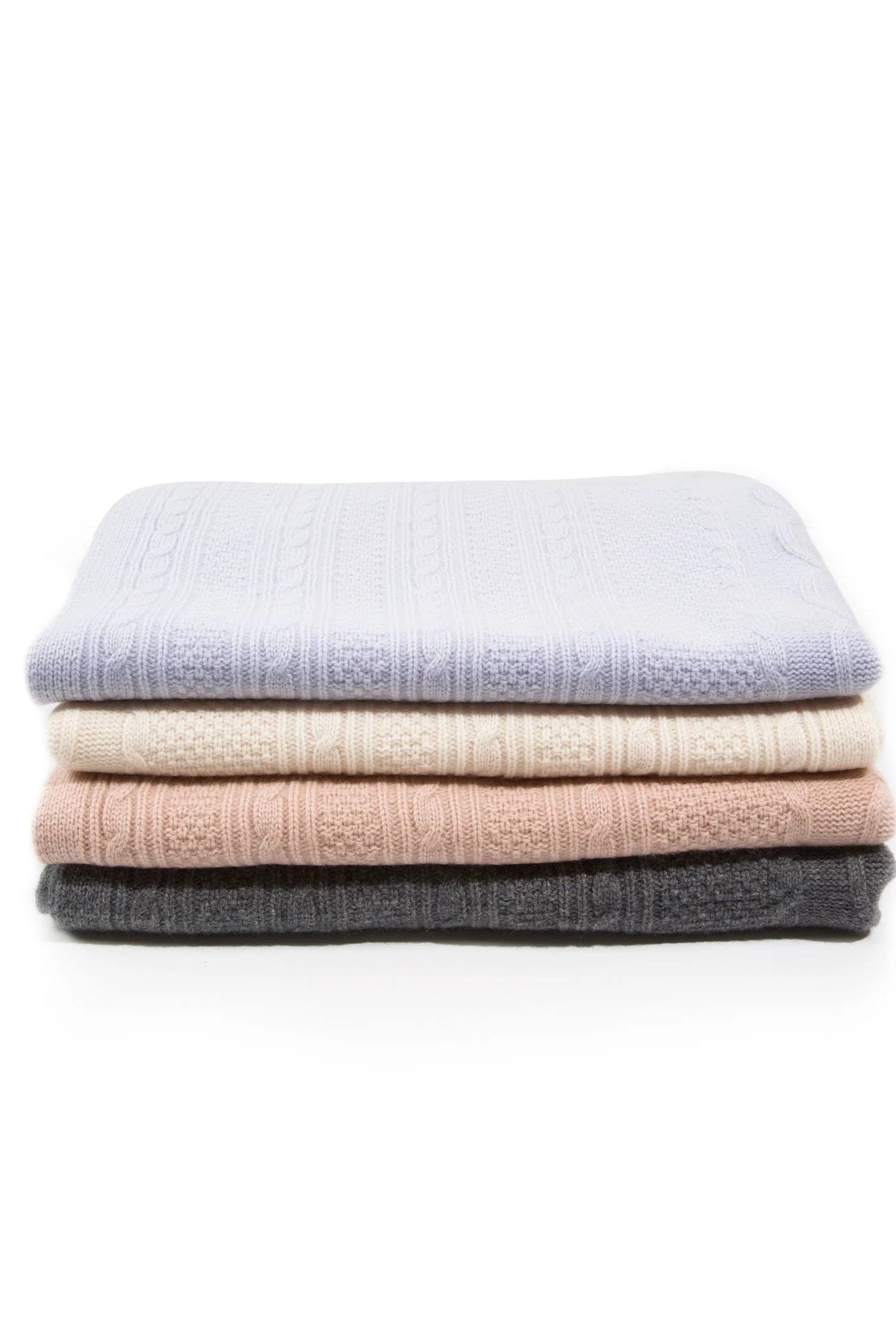 CABLE CASHMERE BABY BLANKET - Image 12