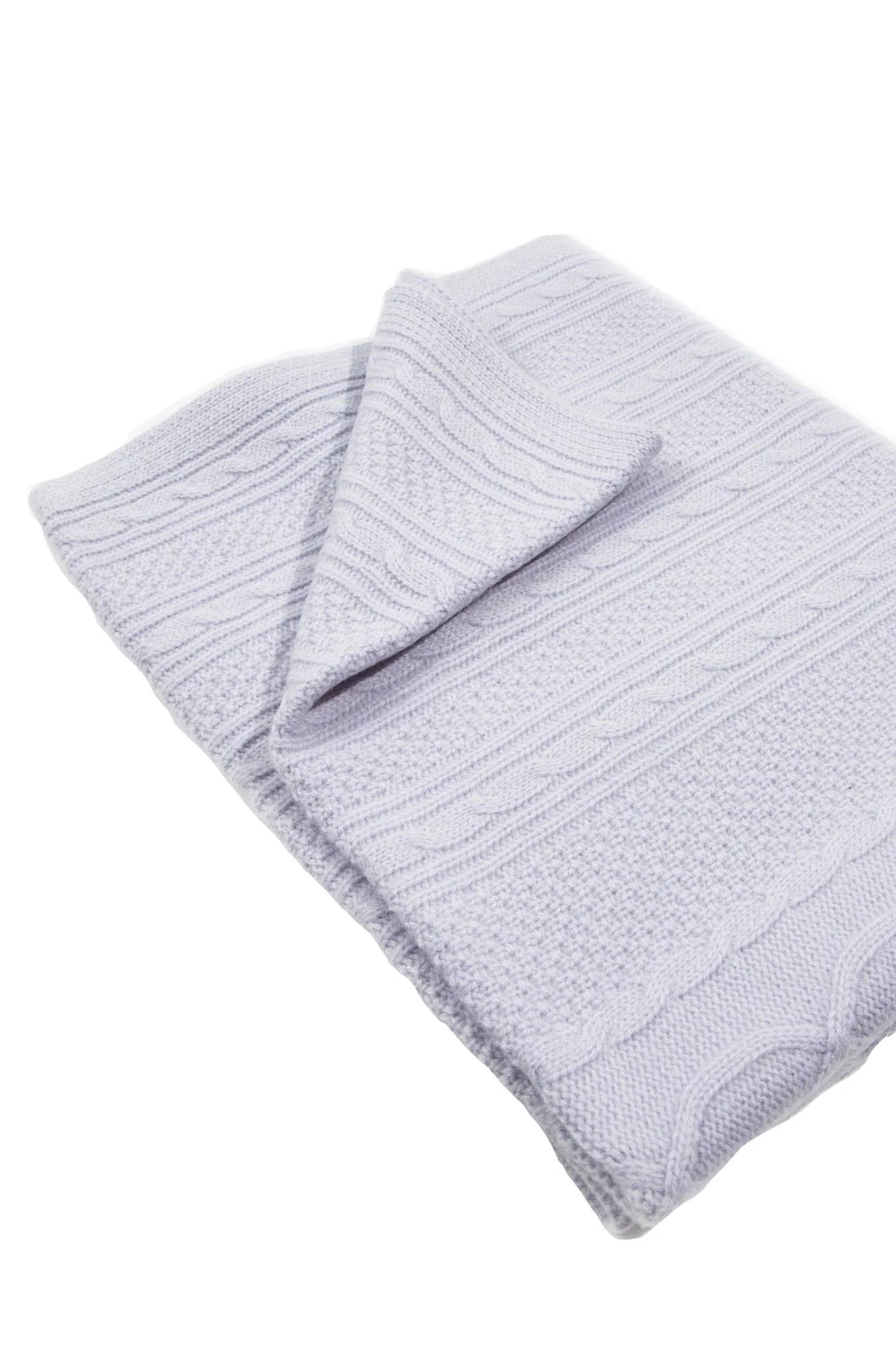 CABLE CASHMERE BABY BLANKET - Image 13