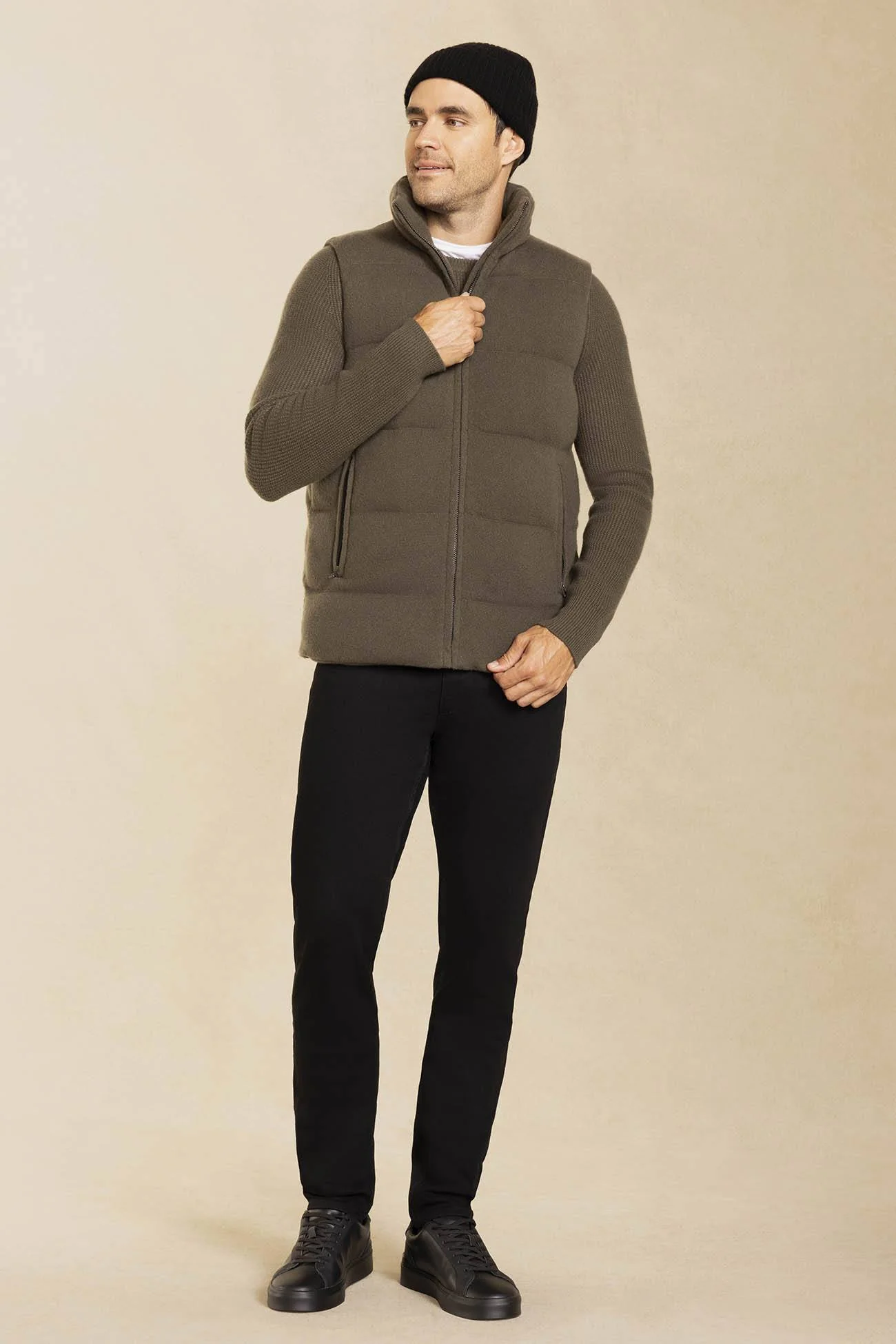 CODY CASHMERE PUFFER VEST - Image 11