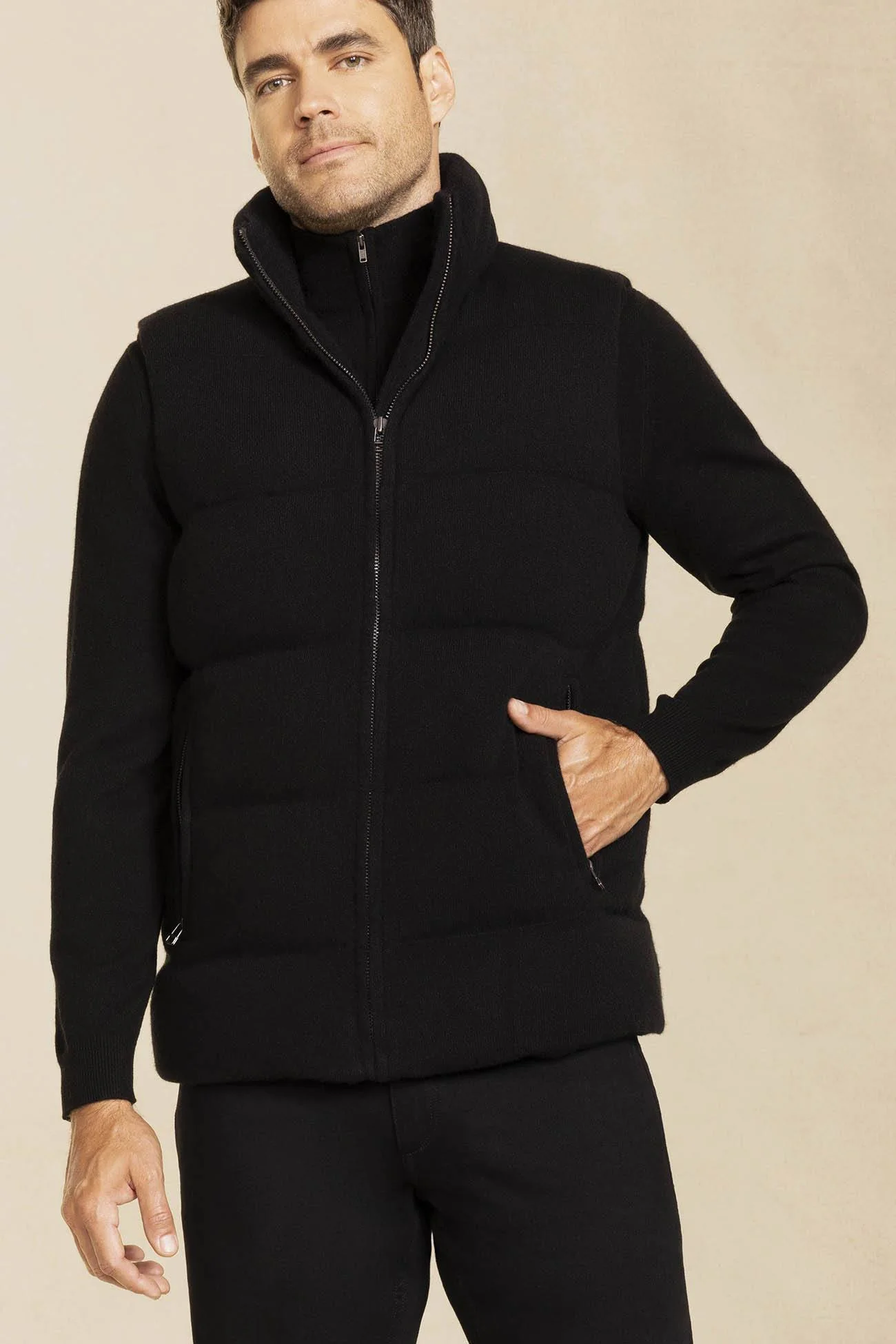 CODY CASHMERE PUFFER VEST - Image 7