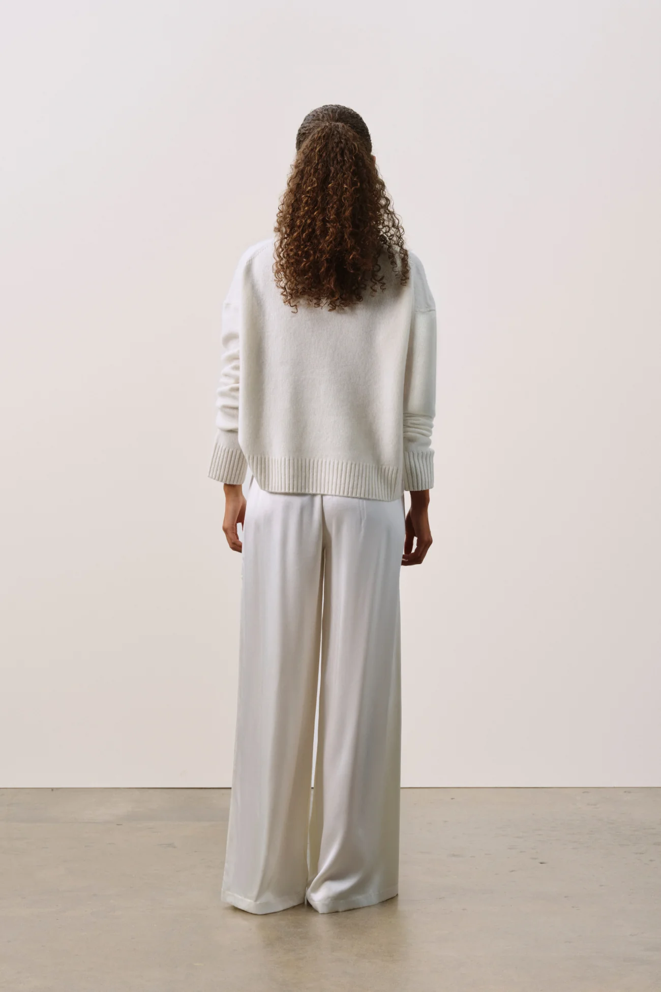 EVAN SILK WIDE LEG PANT | 33" INSEAM - Image 3