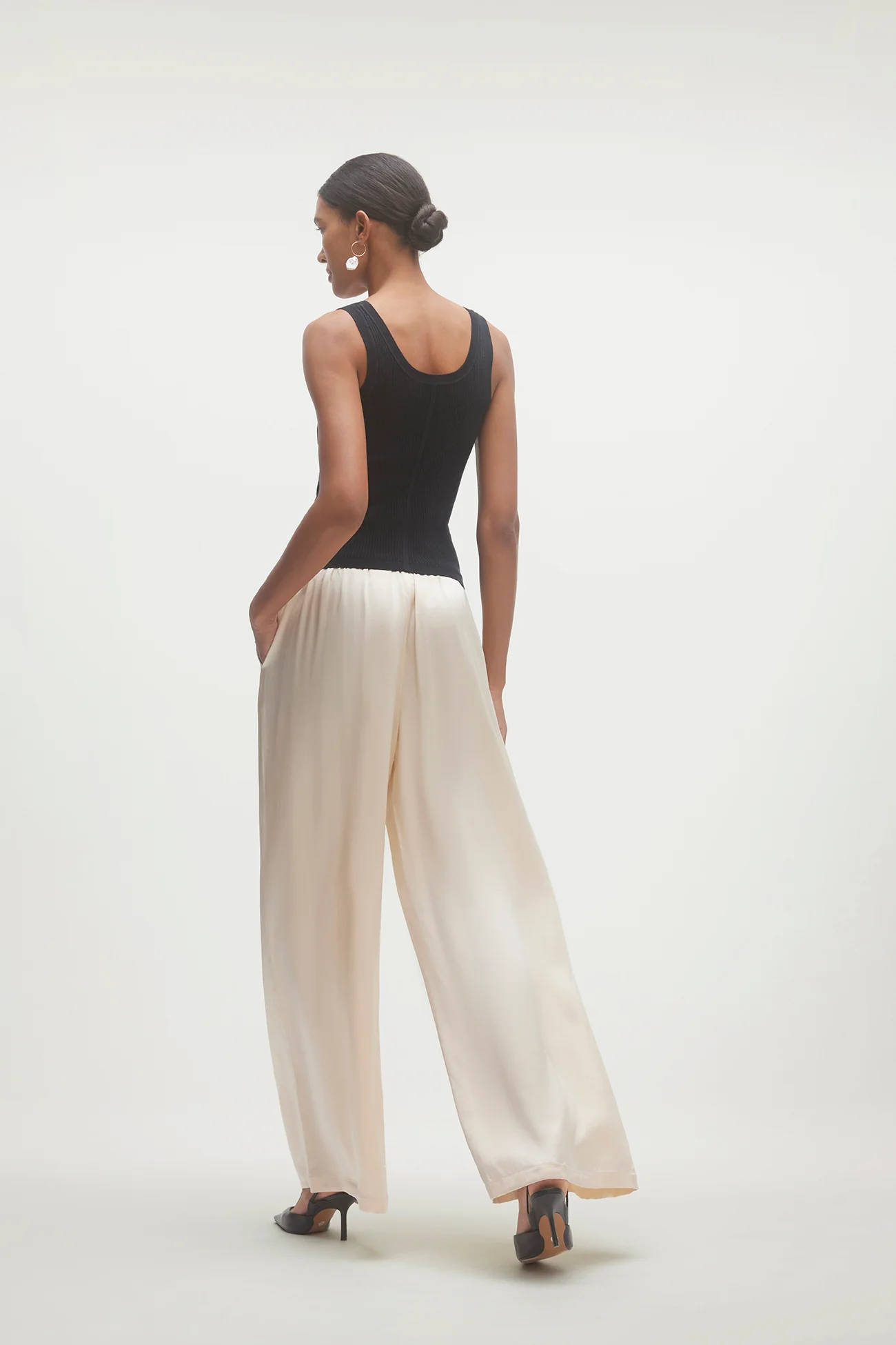 EVAN SILK WIDE LEG PANT | 33" INSEAM - Image 12
