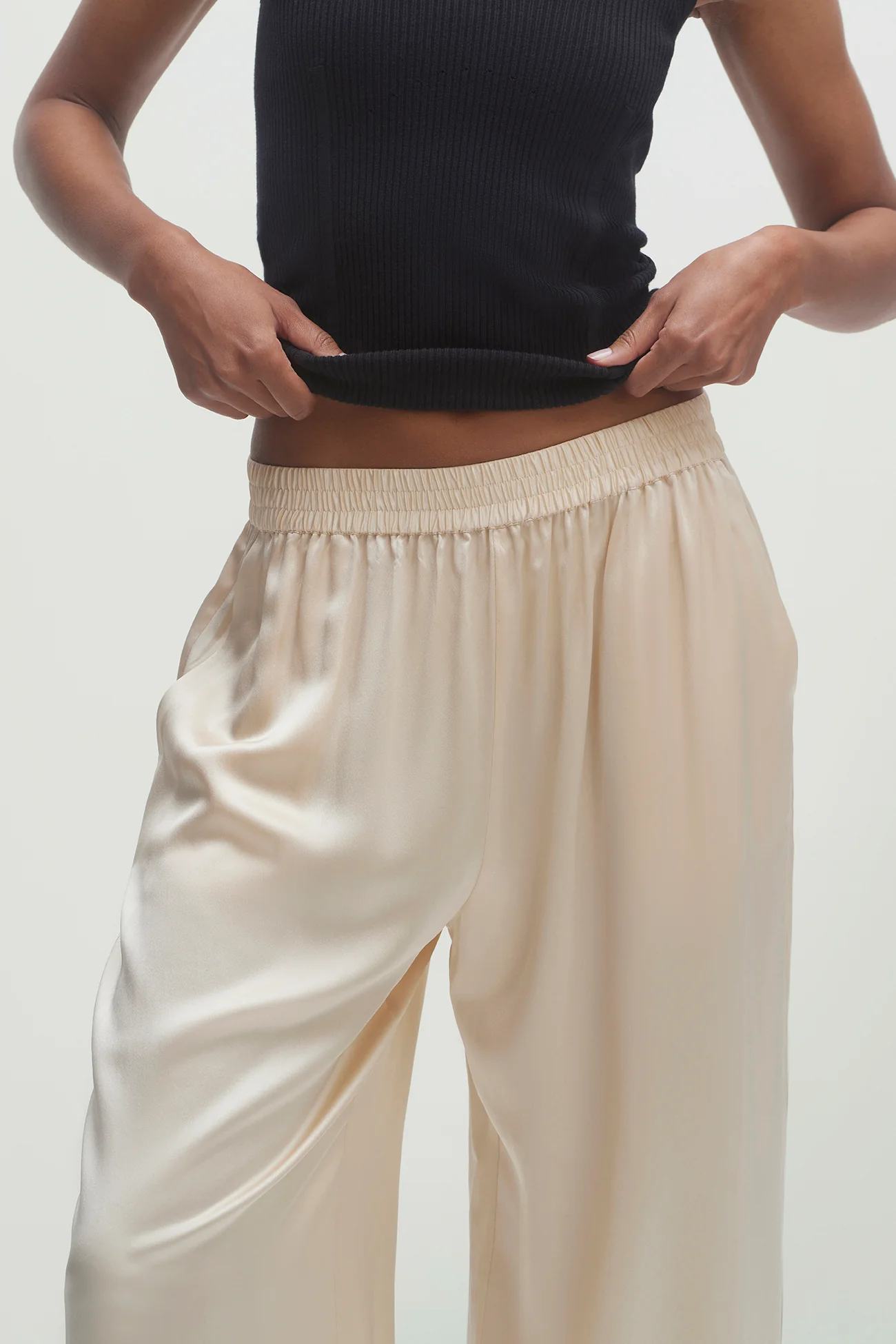 EVAN SILK WIDE LEG PANT | 33" INSEAM - Image 13
