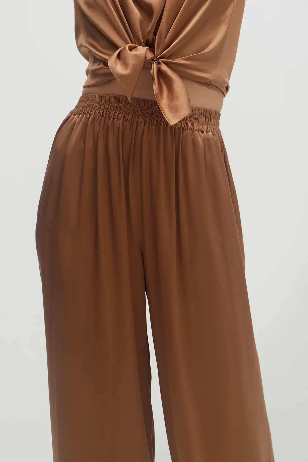 EVAN SILK WIDE LEG PANT | 33" INSEAM - Image 20