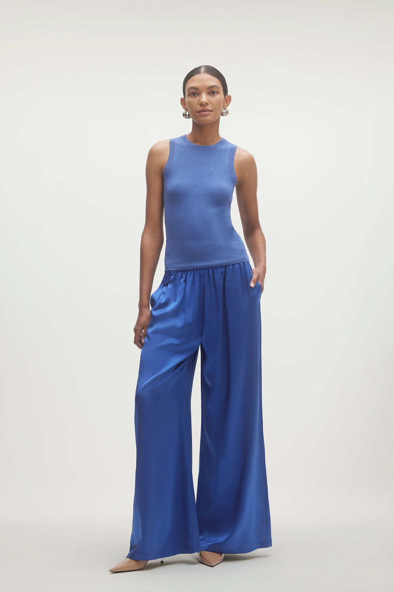 EVAN SILK WIDE LEG PANT | 33" INSEAM - Image 23