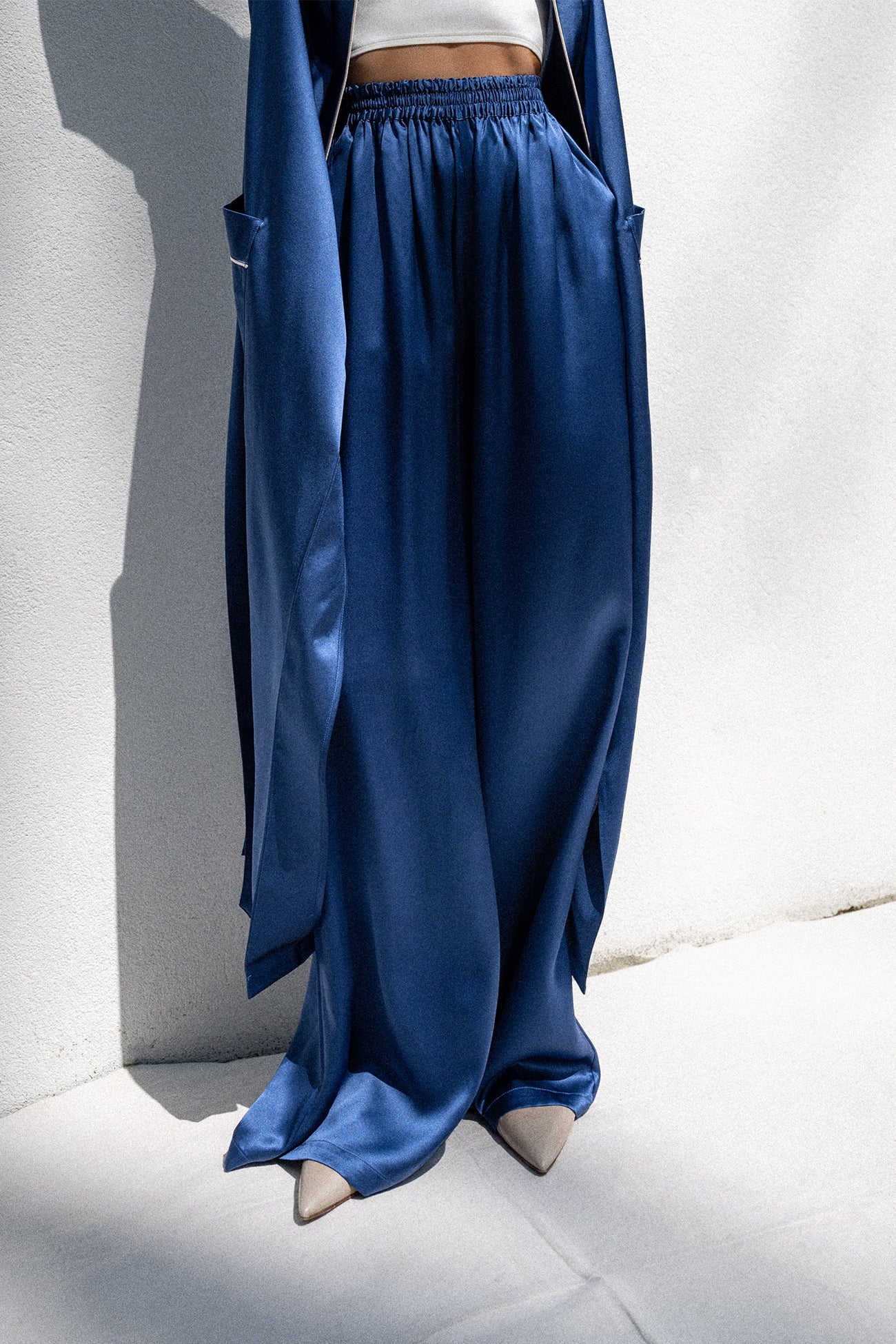 EVAN SILK WIDE LEG PANT | 33" INSEAM - Image 28