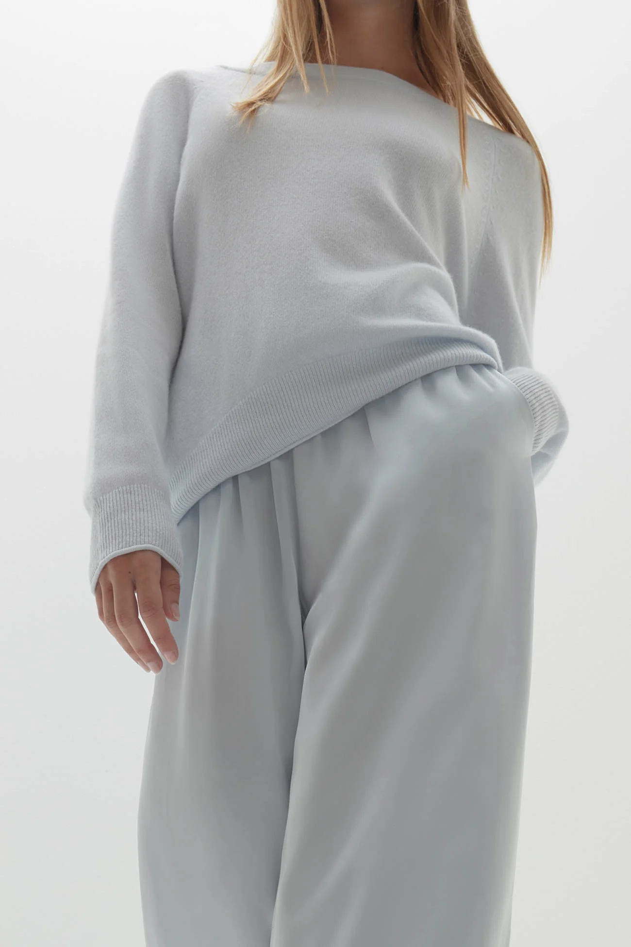 EVAN SILK WIDE LEG PANT | 33" INSEAM - Image 34