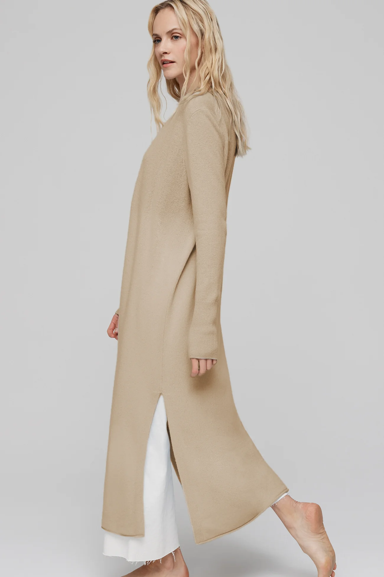 FAYE LONGLINE CASHMERE CARDIGAN - Image 15