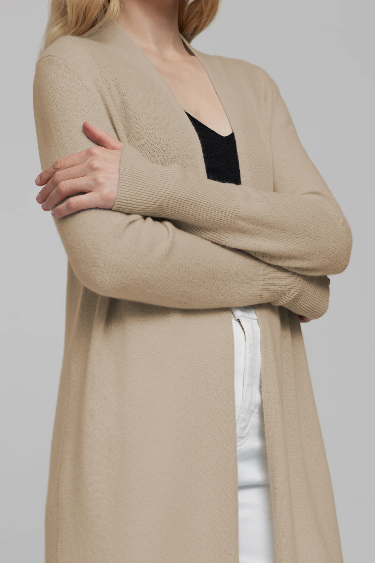 FAYE LONGLINE CASHMERE CARDIGAN - Image 16