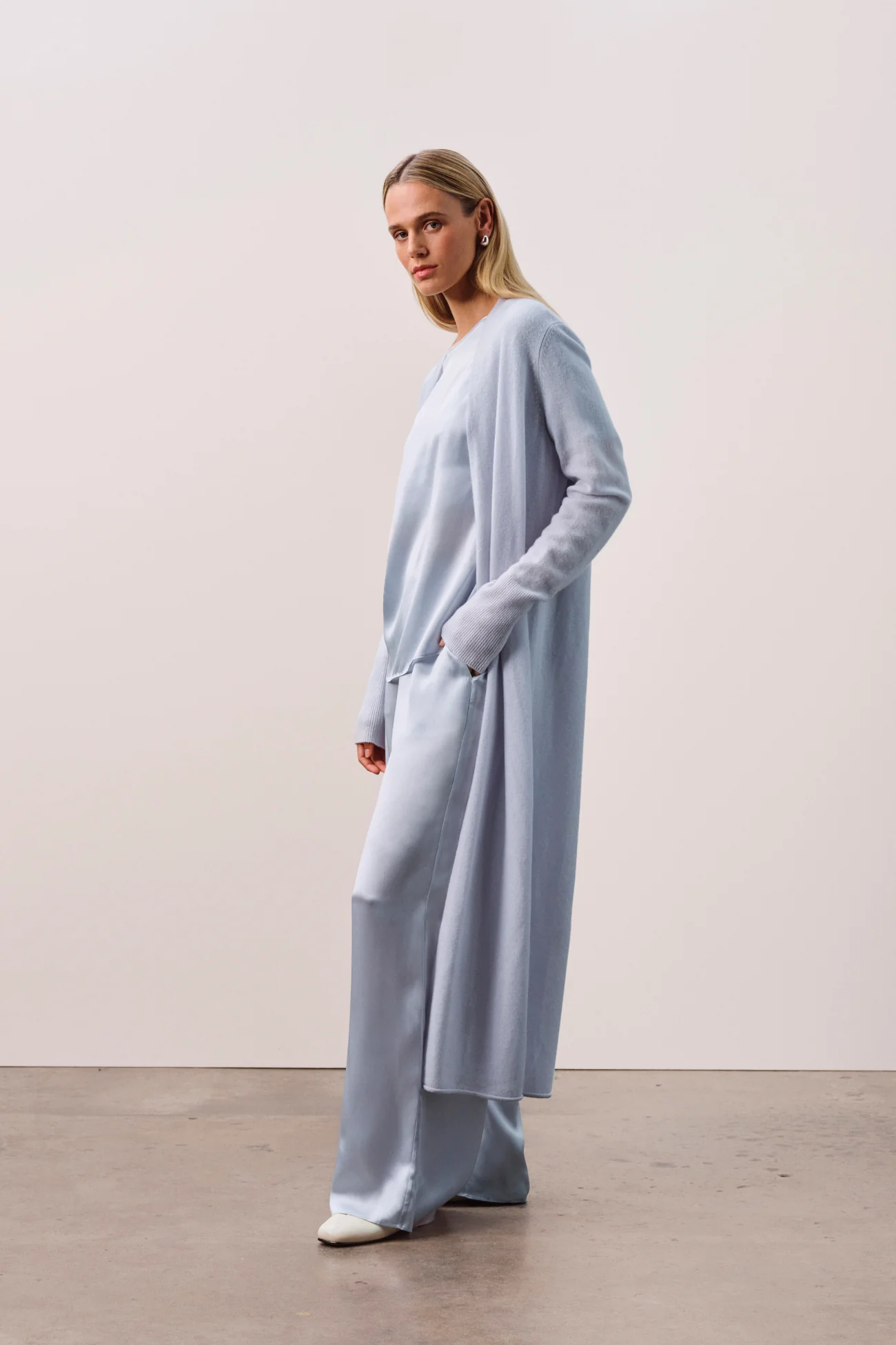 FAYE LONGLINE CASHMERE CARDIGAN - Image 28