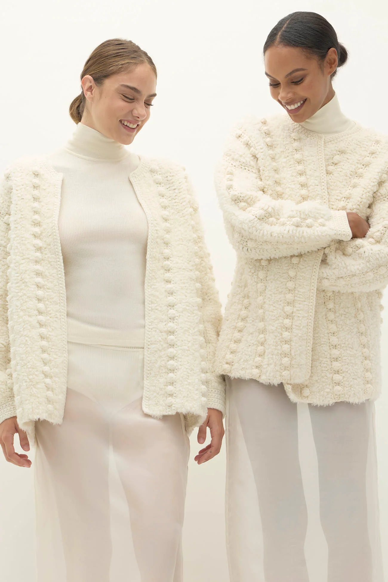 ISA HAND KNIT BUBBLE CARDIGAN - Image 4