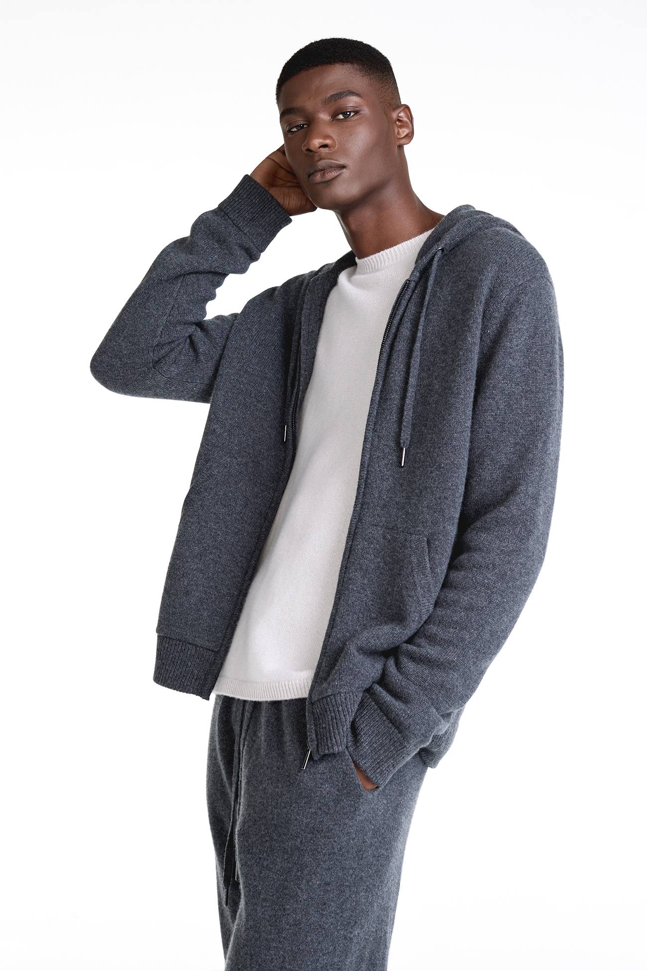 JAKE ZIP-UP CASHMERE HOODIE - Image 17