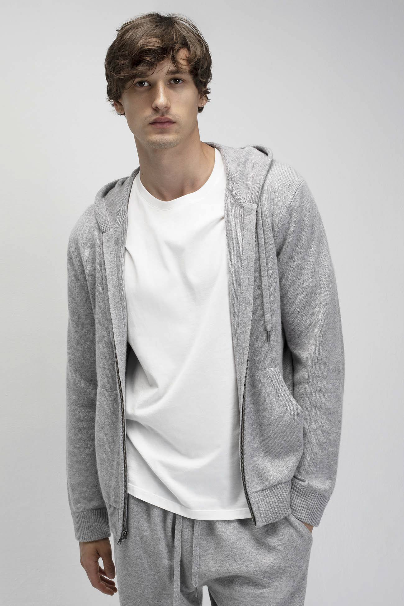 JAKE ZIP-UP CASHMERE HOODIE - Image 9