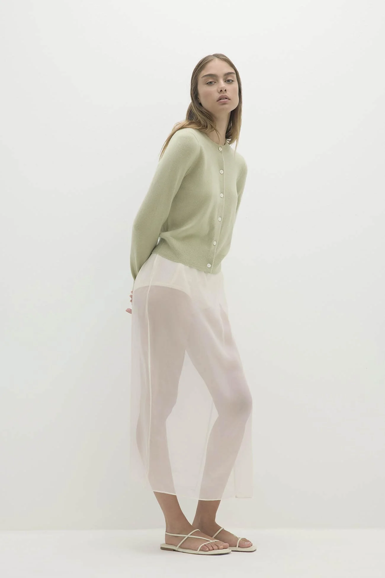 JAYLA BUTTON-UP CASHMERE CARDIGAN - Image 19