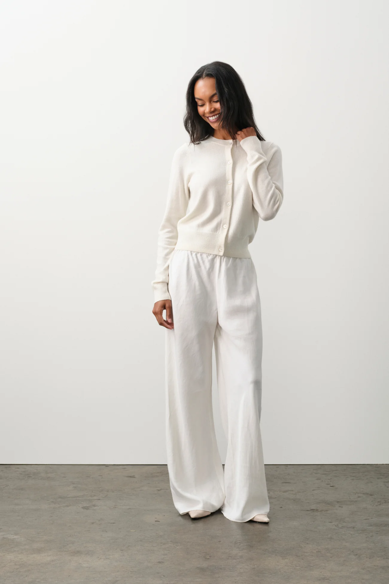 JAYLA BUTTON-UP CASHMERE CARDIGAN - Image 55