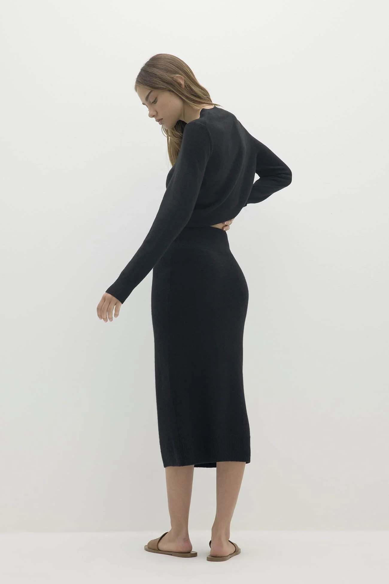 JAYLA BUTTON-UP CASHMERE CARDIGAN - Image 9