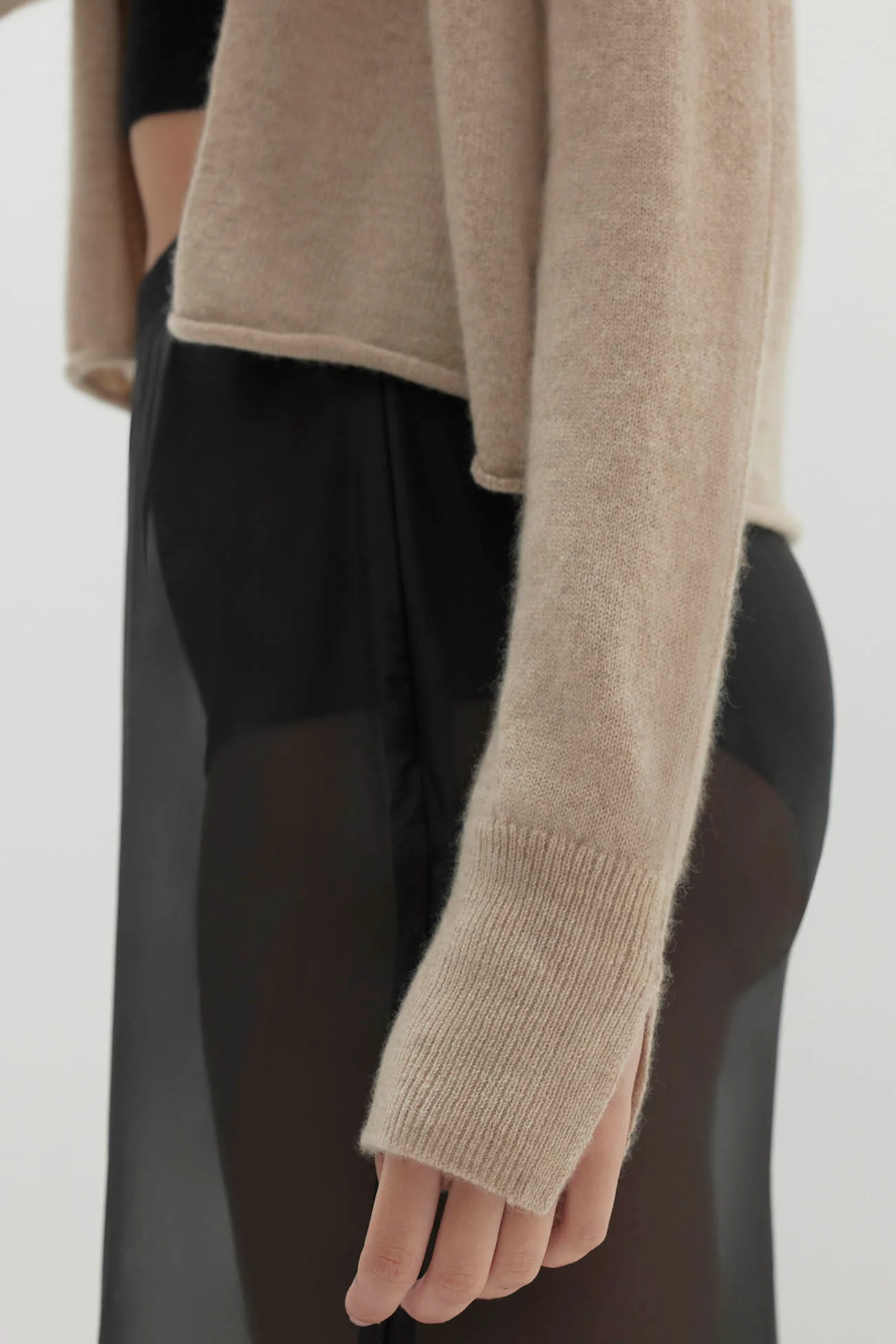 JUNO CROPPED CASHMERE CARDIGAN - Image 5