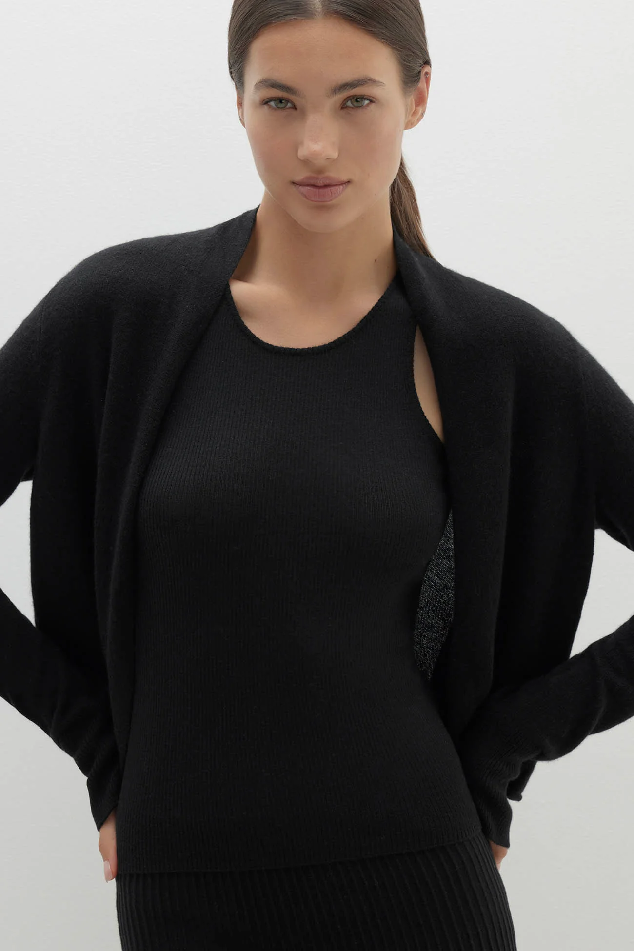 JUNO CROPPED CASHMERE CARDIGAN - Image 9