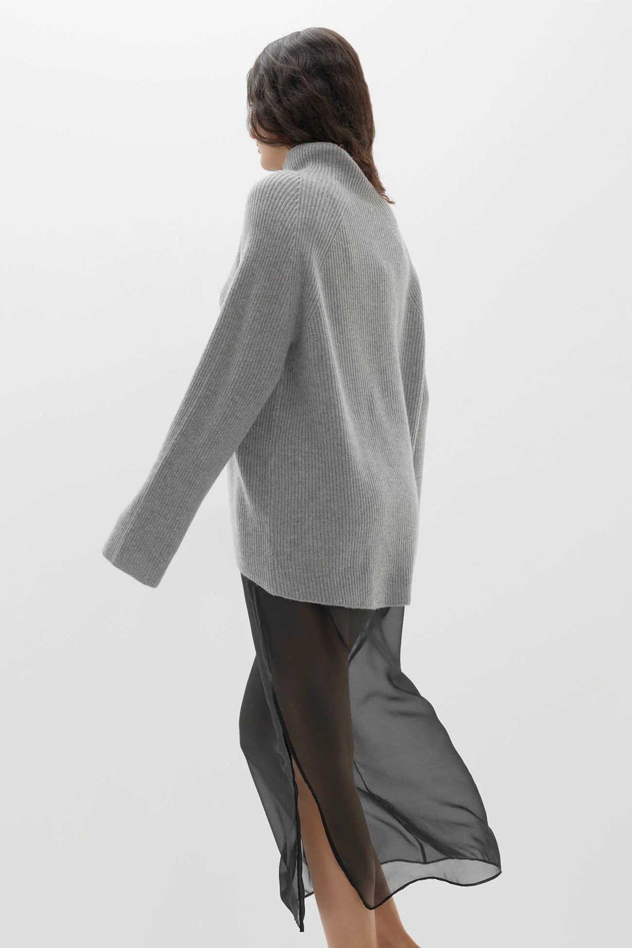 KORA CASHMERE MOCK NECK SWEATER - Image 3