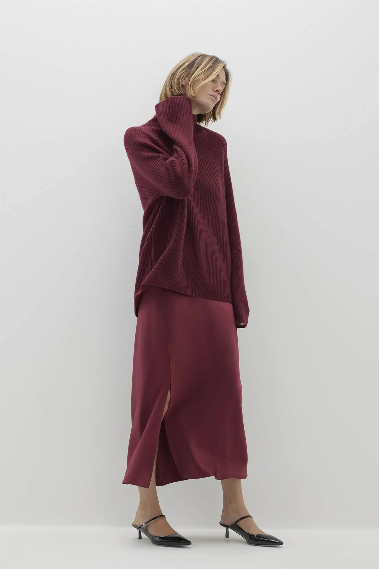 KORA CASHMERE MOCK NECK SWEATER - Image 8