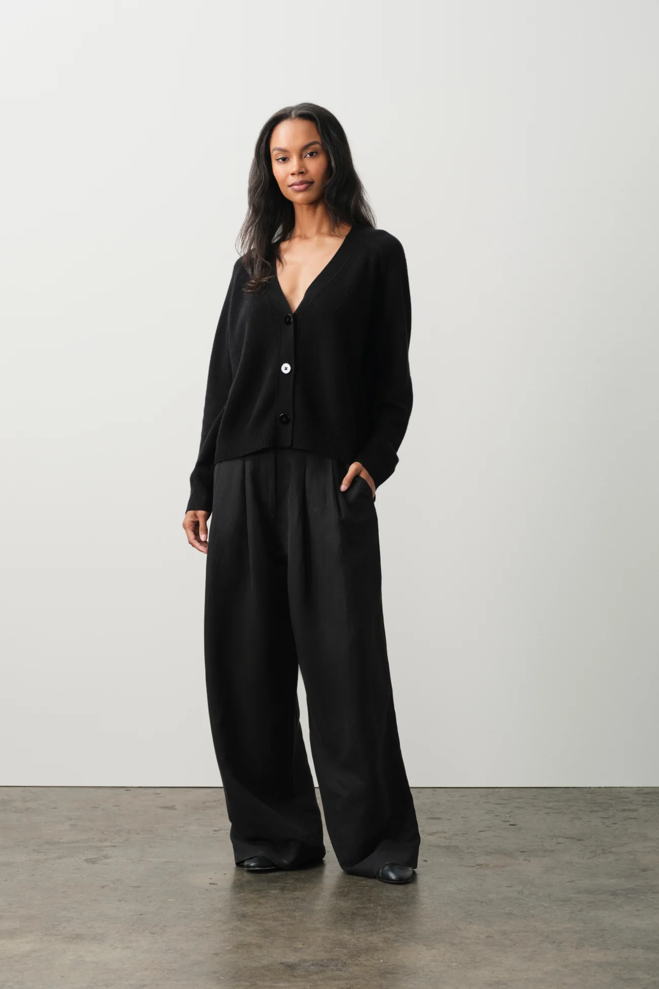 LEYNA SILK LINEN WIDE LEG PANT - Image 10