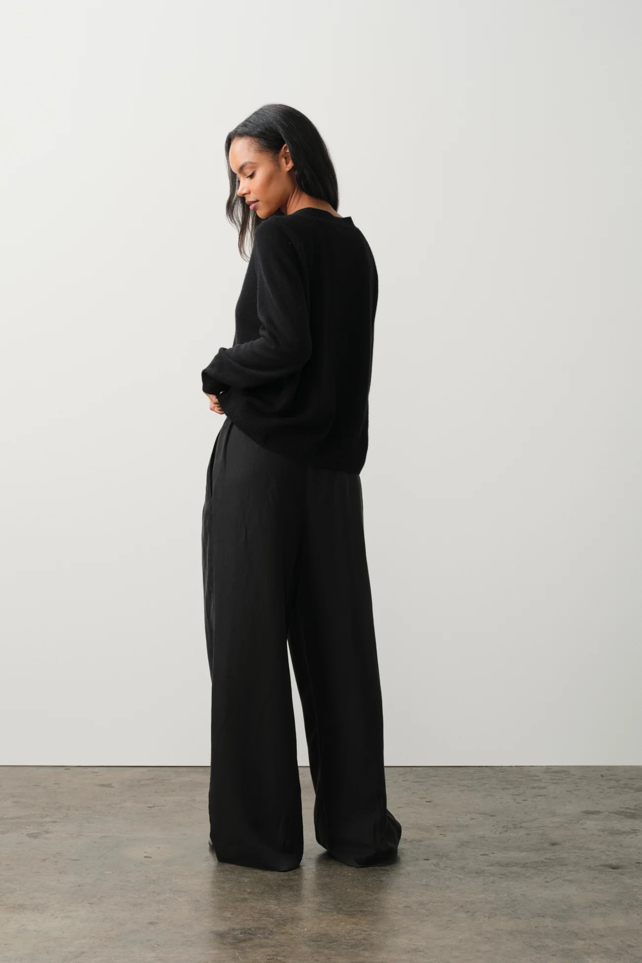 LEYNA SILK LINEN WIDE LEG PANT - Image 12