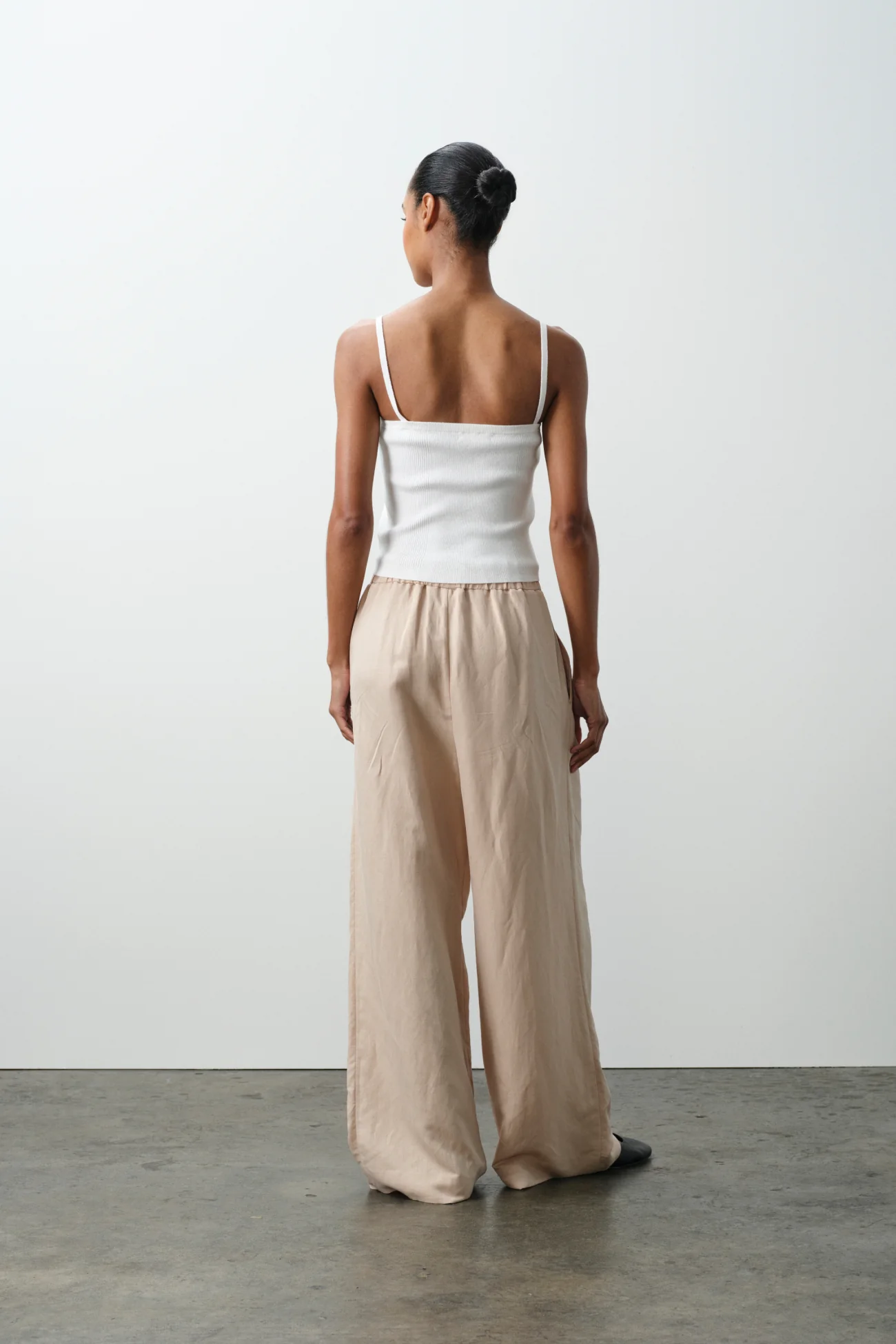 LEYNA SILK LINEN WIDE LEG PANT - Image 6