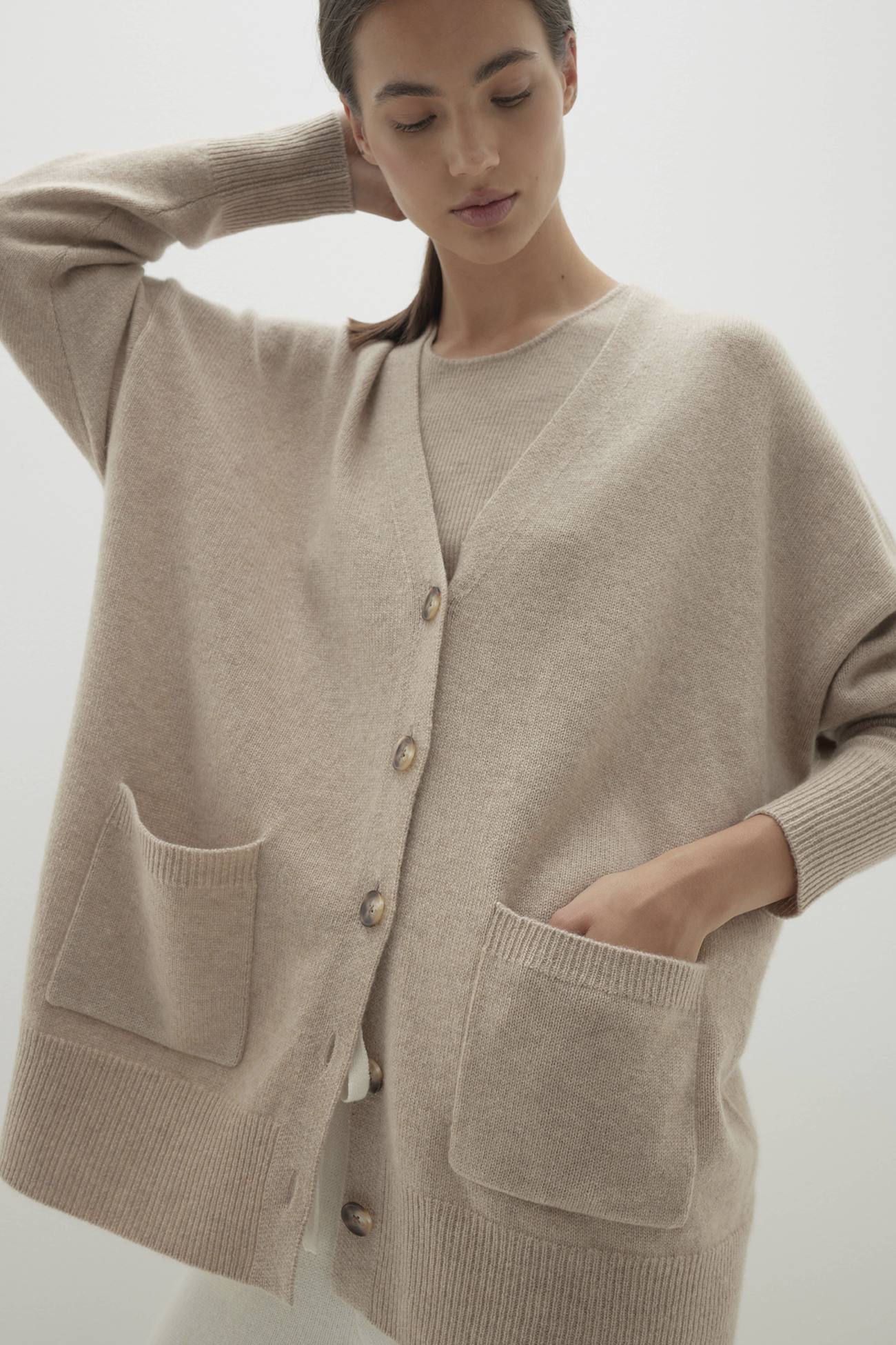 LILY BUTTON-UP CASHMERE CARDIGAN - Image 31