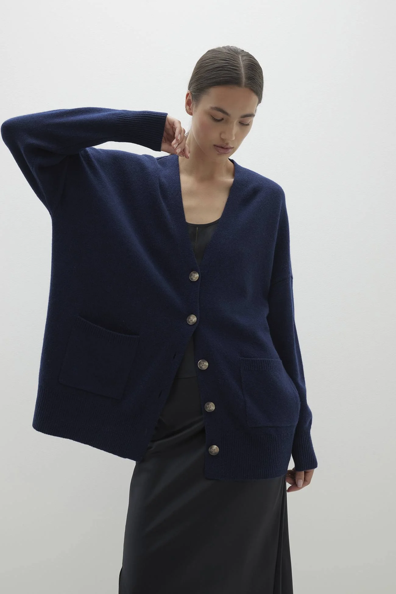 LILY BUTTON-UP CASHMERE CARDIGAN - Image 40
