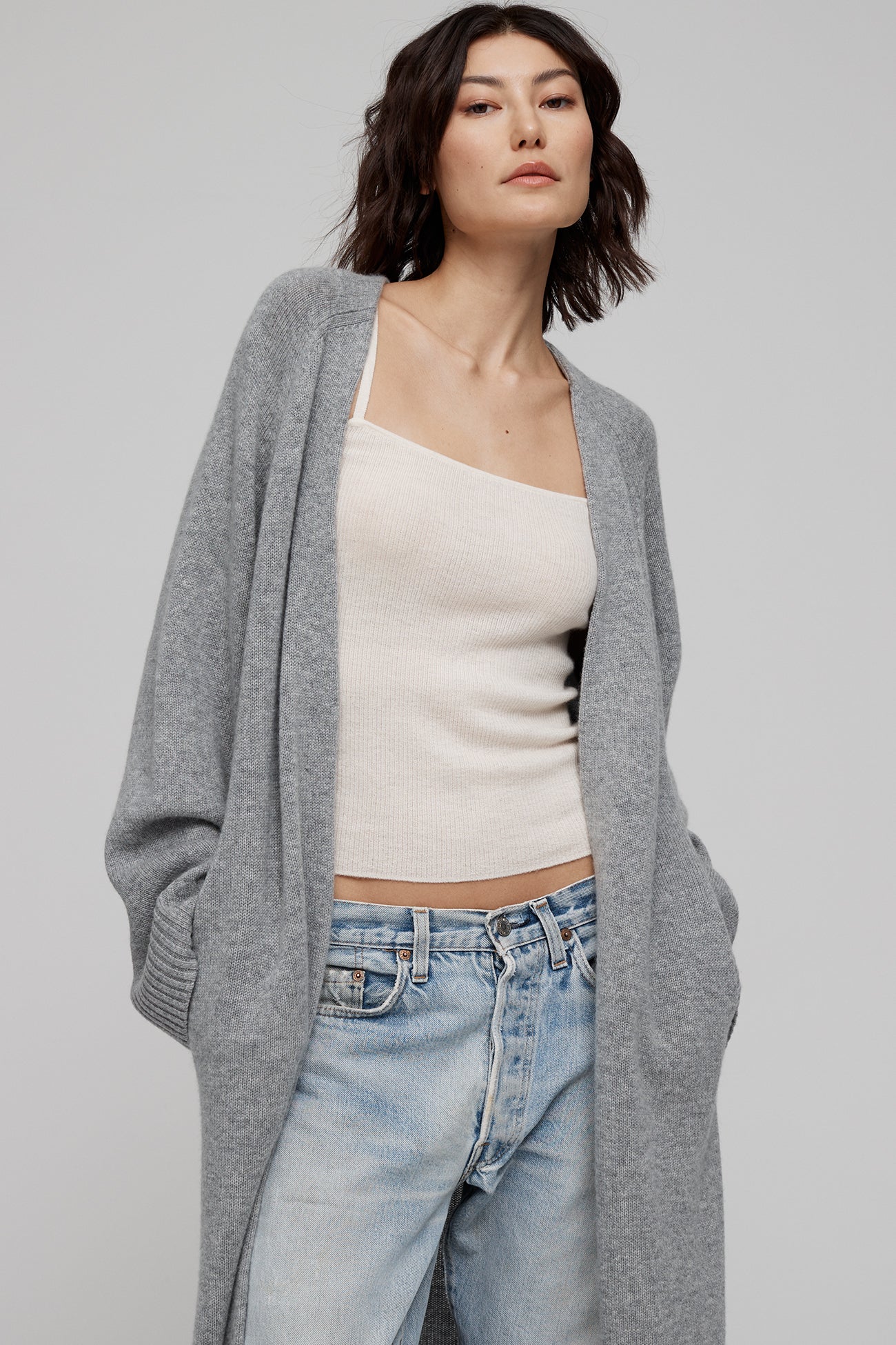 MAKENA LONGLINE CASHMERE CARDIGAN - Image 10