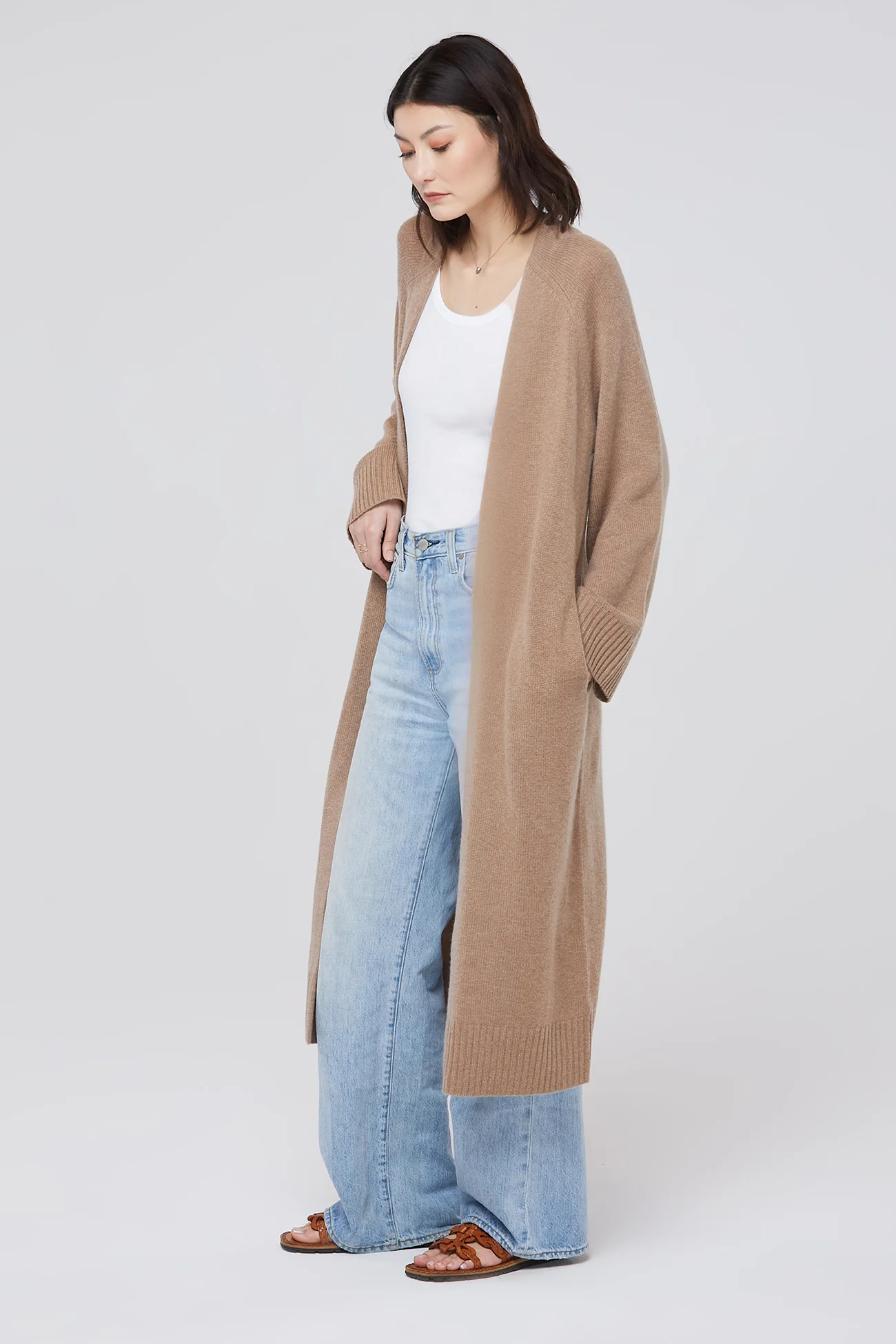 MAKENA LONGLINE CASHMERE CARDIGAN - Image 14