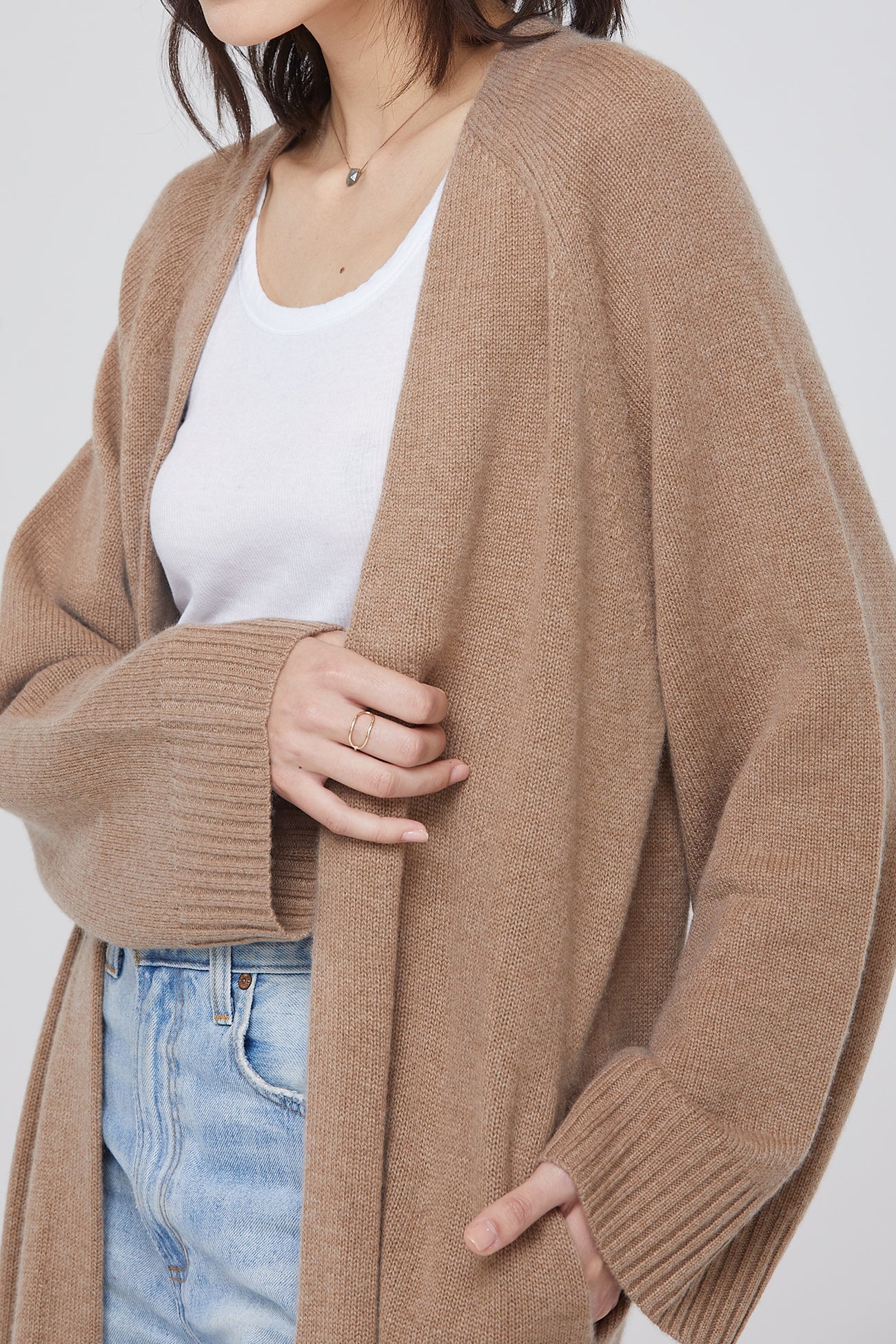 MAKENA LONGLINE CASHMERE CARDIGAN - Image 18