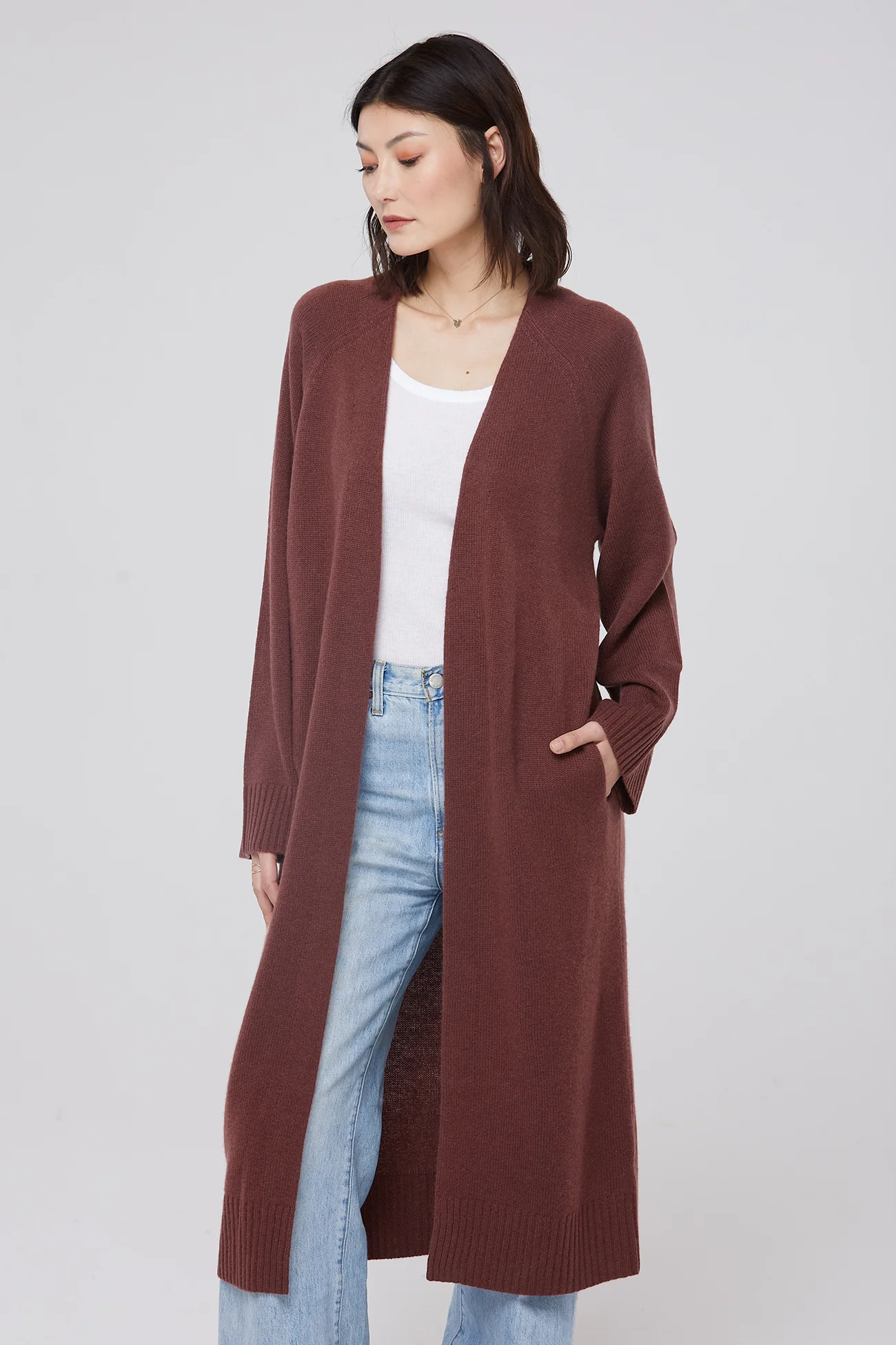 MAKENA LONGLINE CASHMERE CARDIGAN - Image 20
