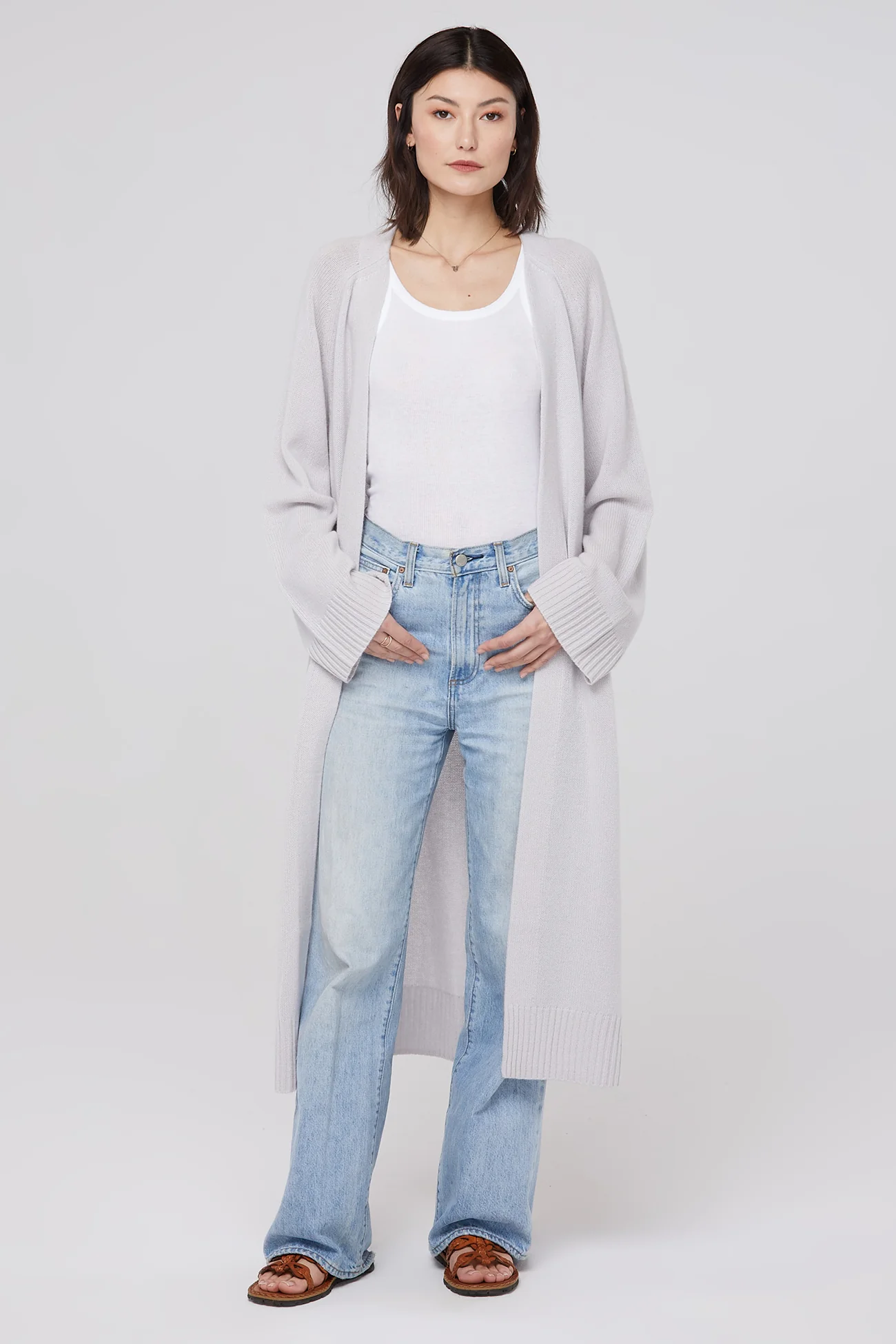 MAKENA LONGLINE CASHMERE CARDIGAN - Image 25
