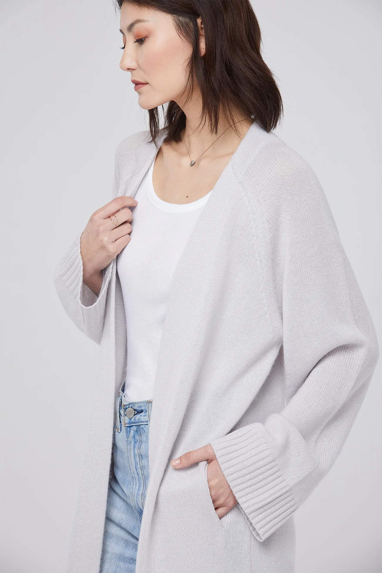 MAKENA LONGLINE CASHMERE CARDIGAN - Image 27