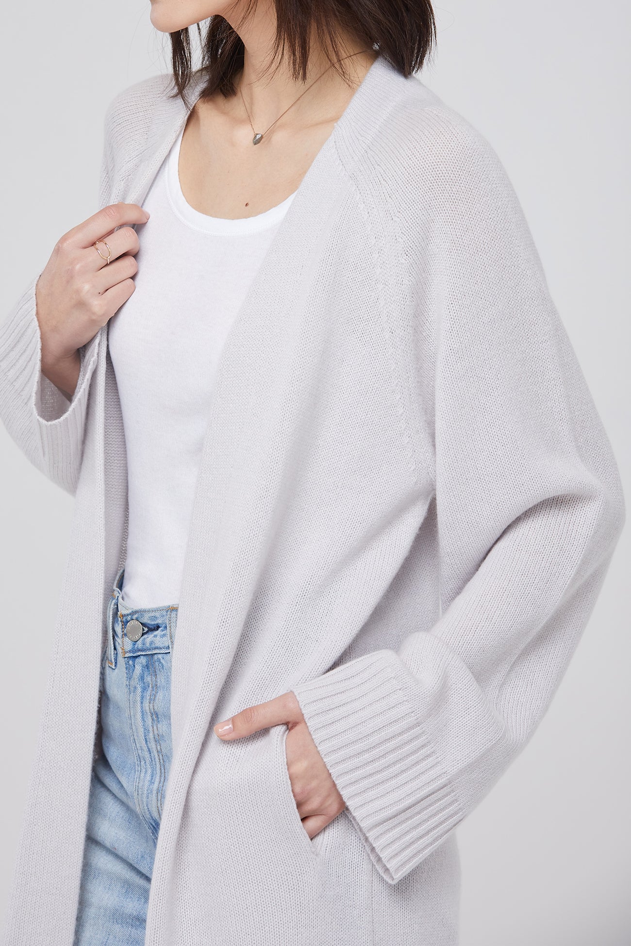 MAKENA LONGLINE CASHMERE CARDIGAN - Image 28
