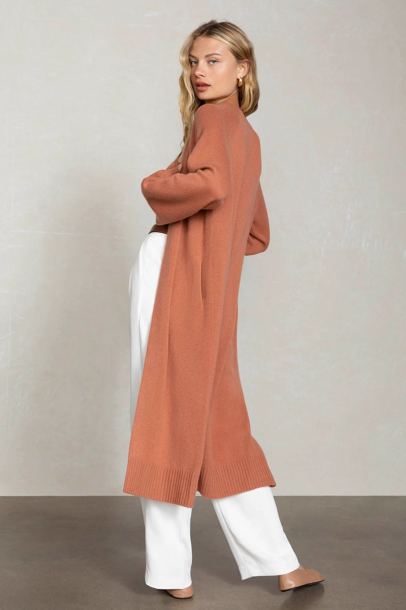 MAKENA LONGLINE CASHMERE CARDIGAN - Image 37