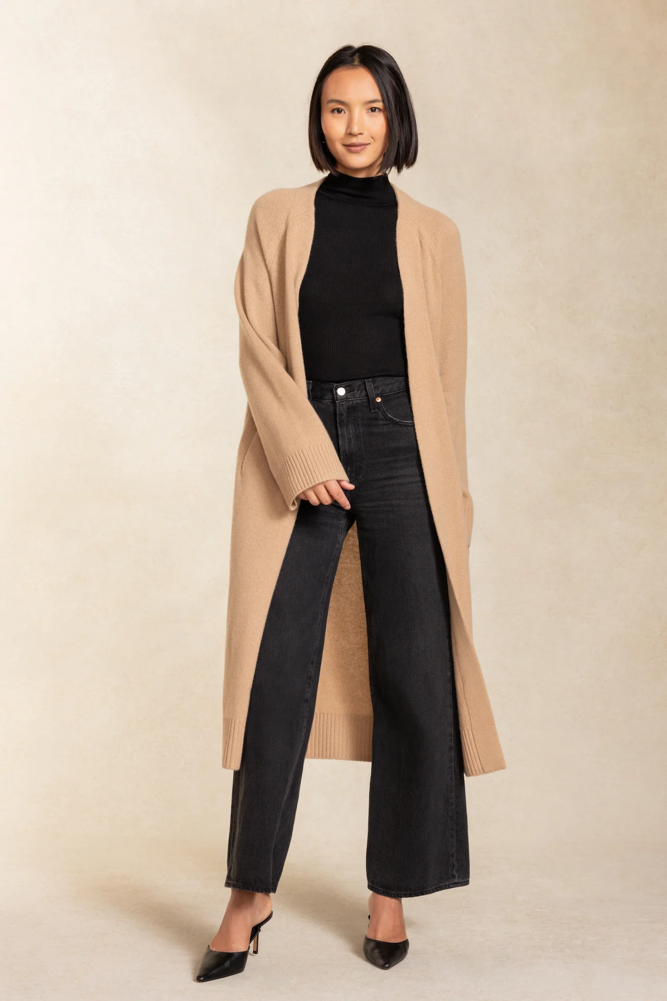 MAKENA LONGLINE CASHMERE CARDIGAN - Image 41